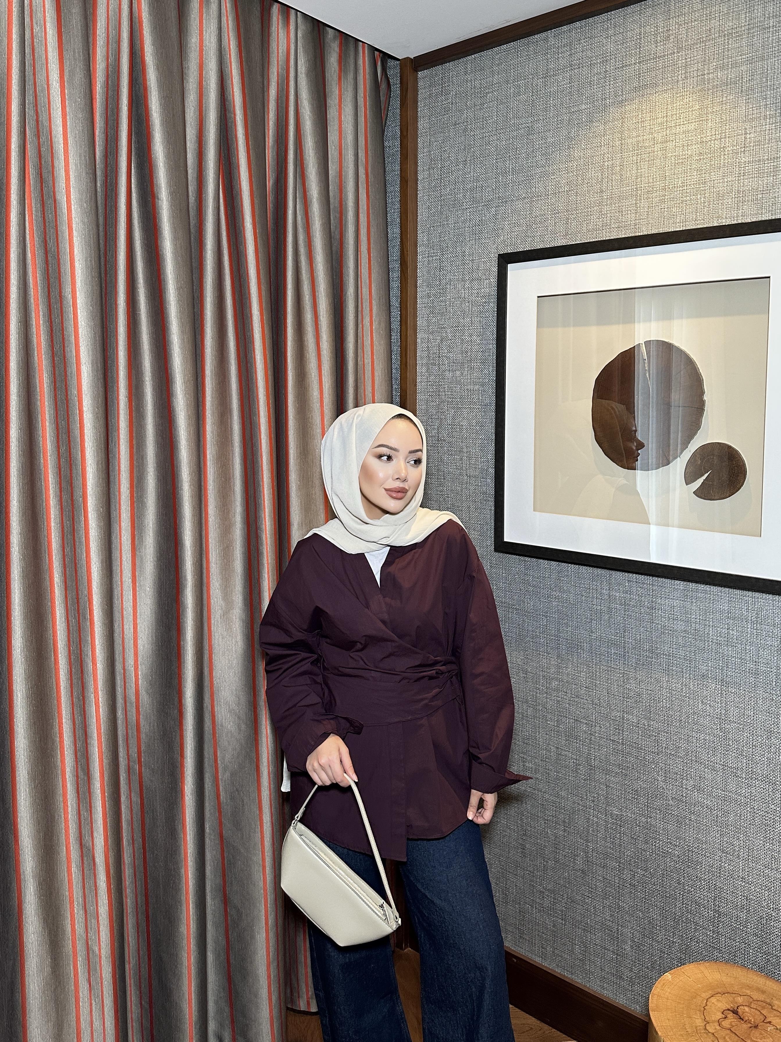 Harper Gömlek Bordo