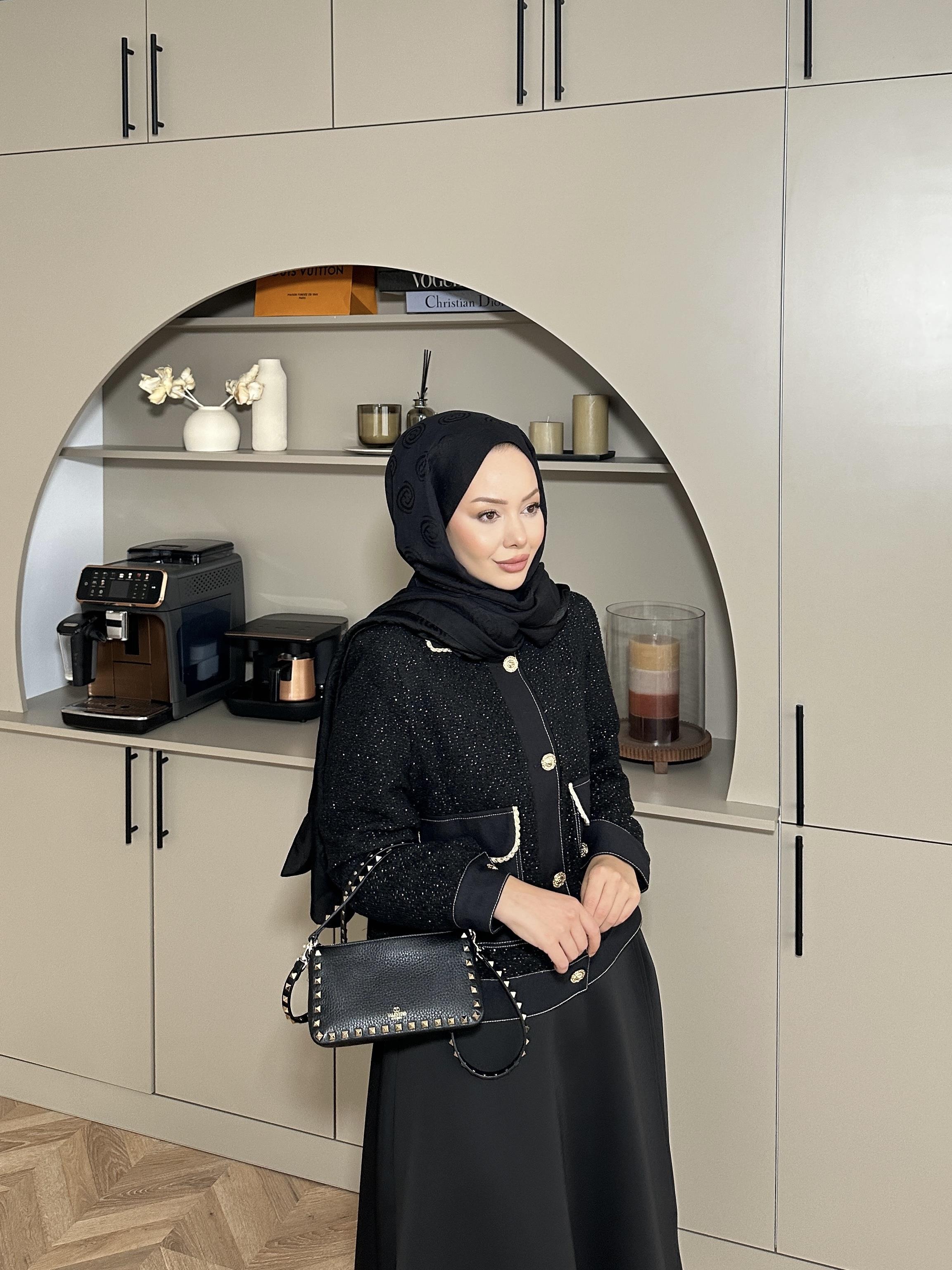 Holly Tüvit Ceket Siyah