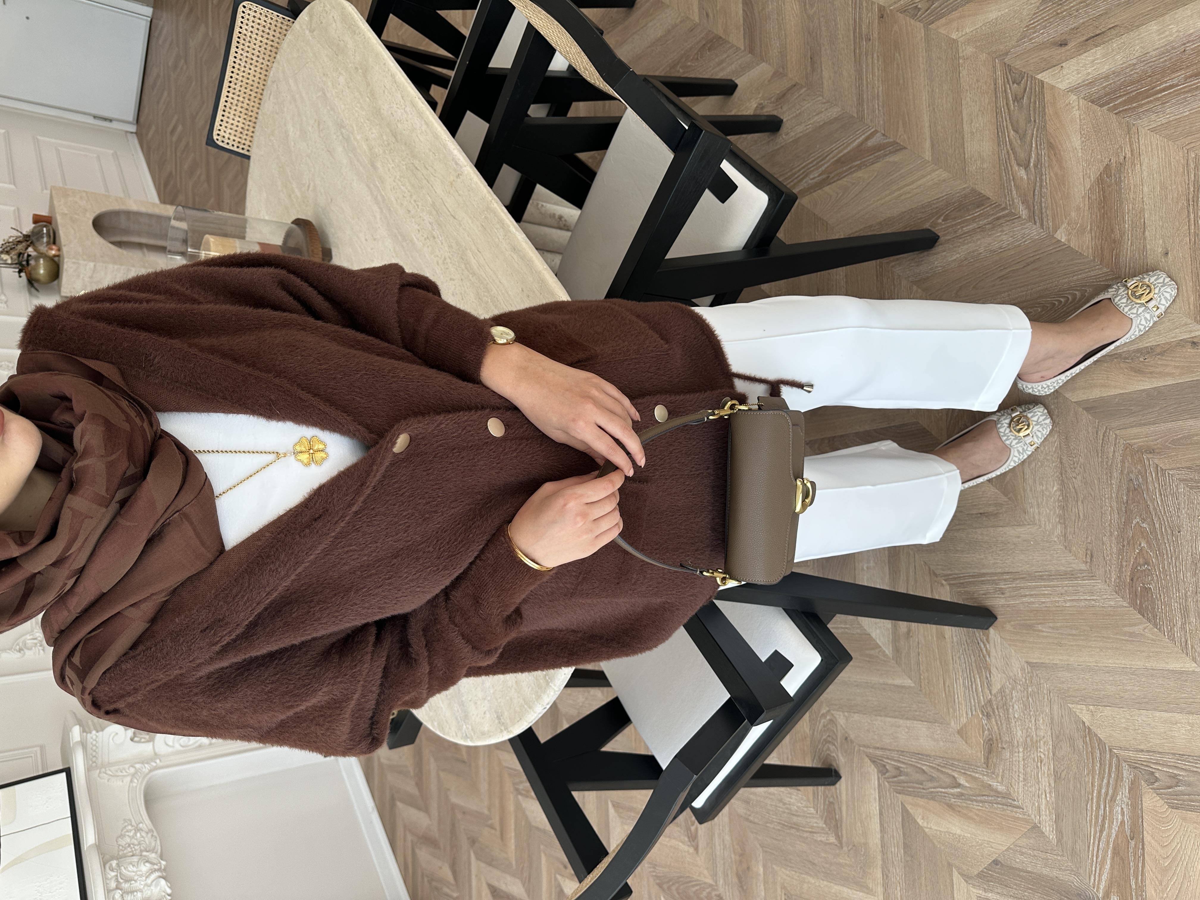 Joy Angora Hırka Kahve