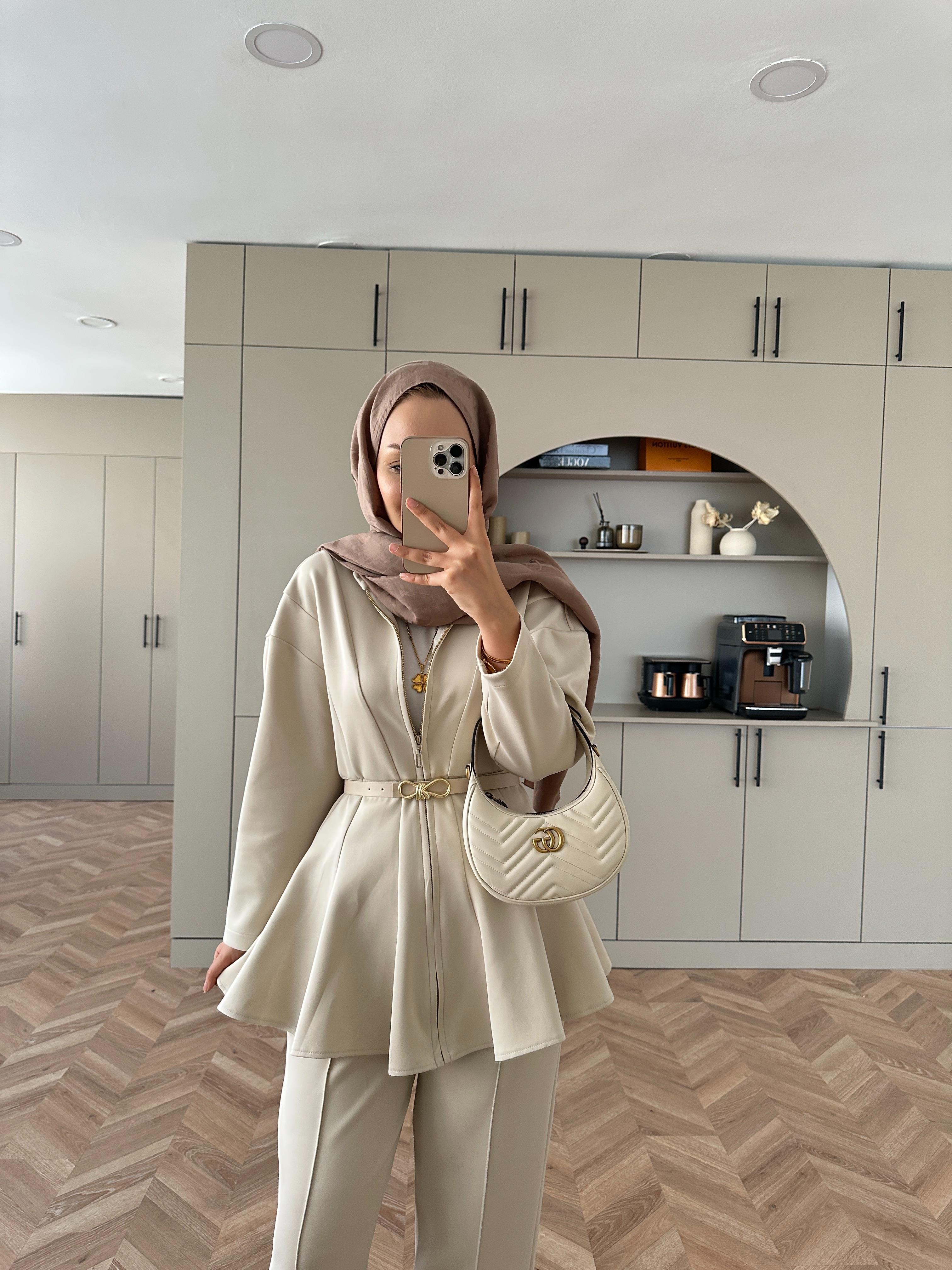 Lalin Scuba Takım Bej