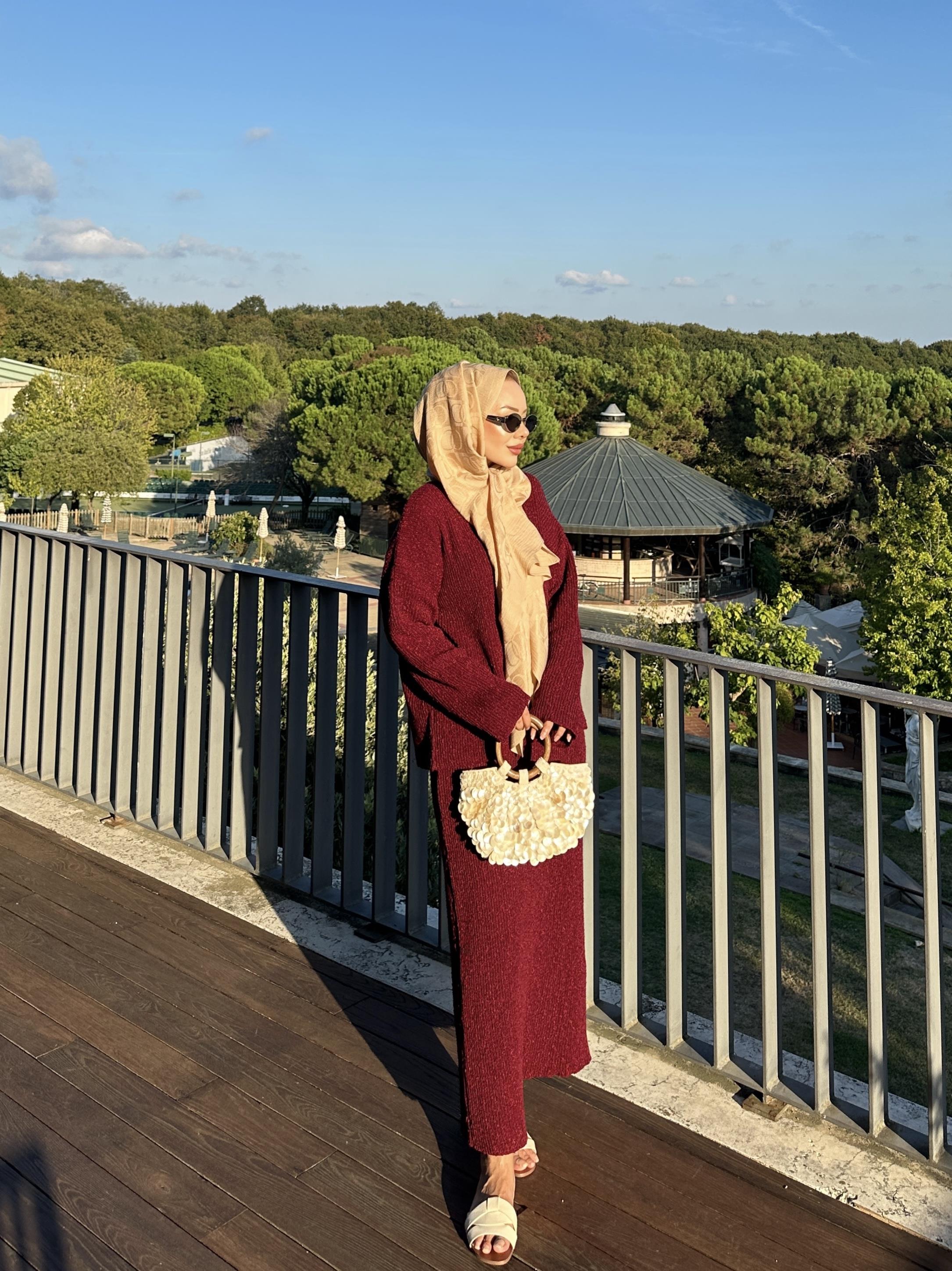 Magnus Triko Etekli Takım Bordo