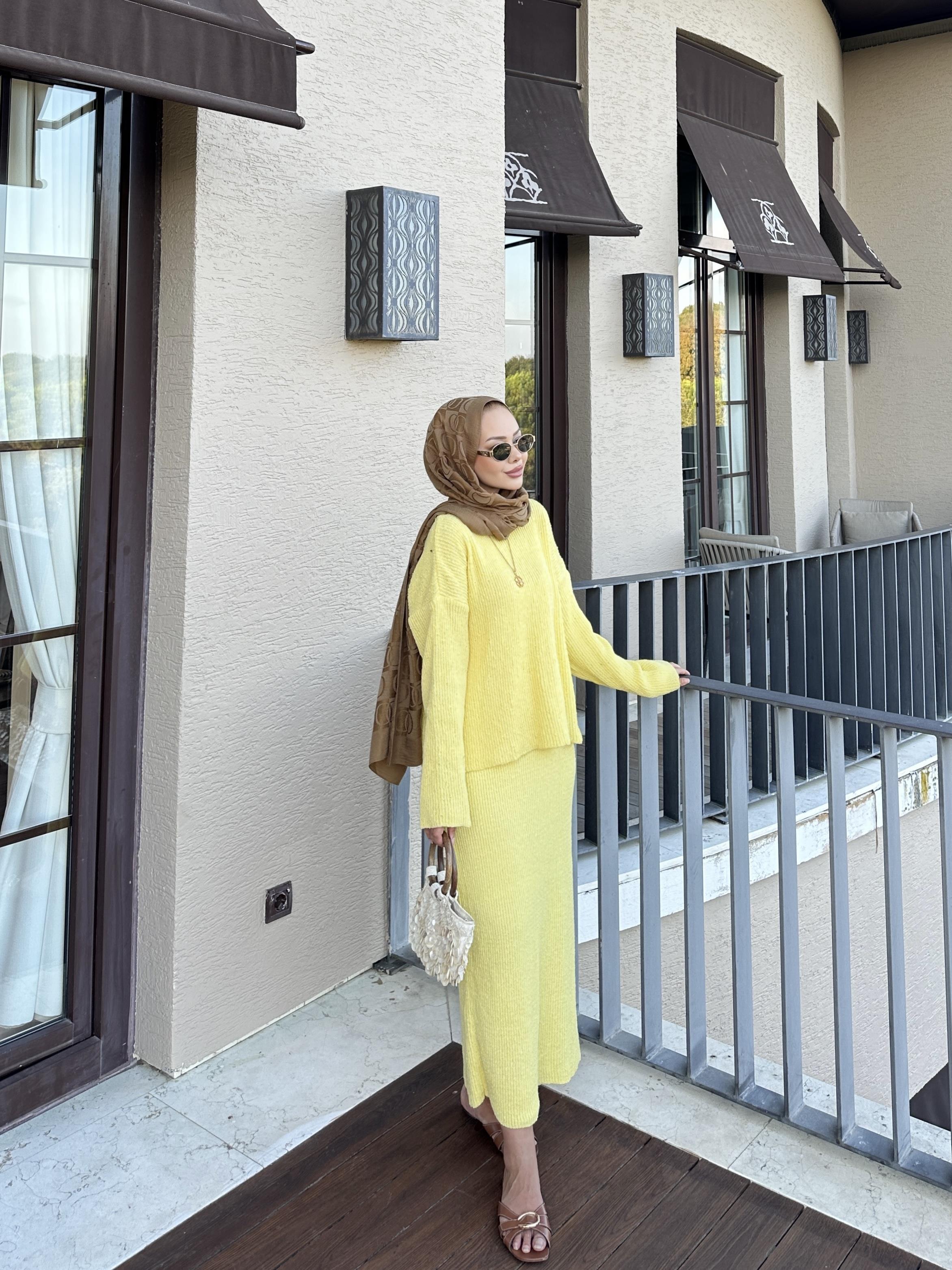 Magnus Triko Etekli Takım Sarı