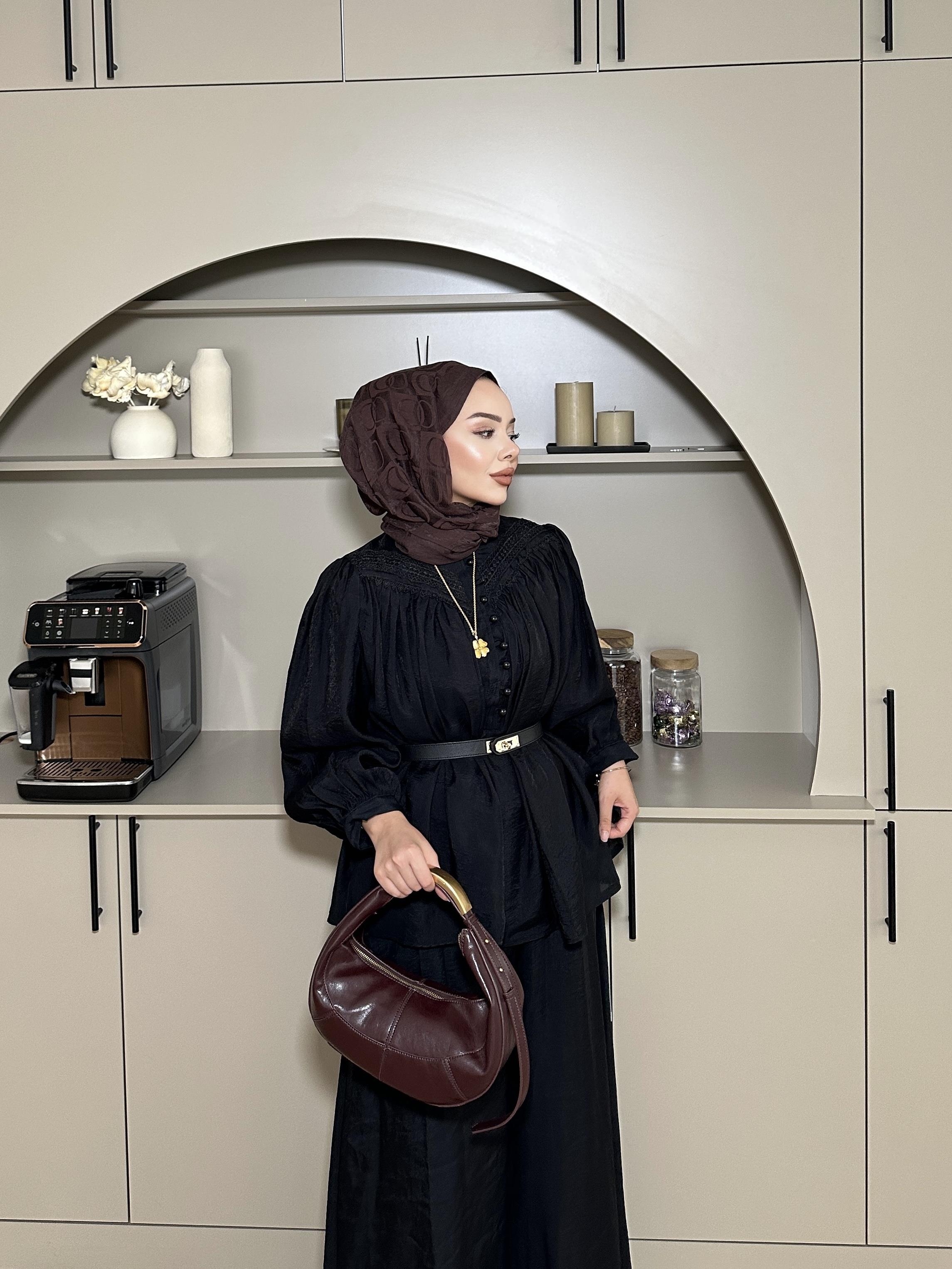 Maisa Pantolonlu Takım Siyah