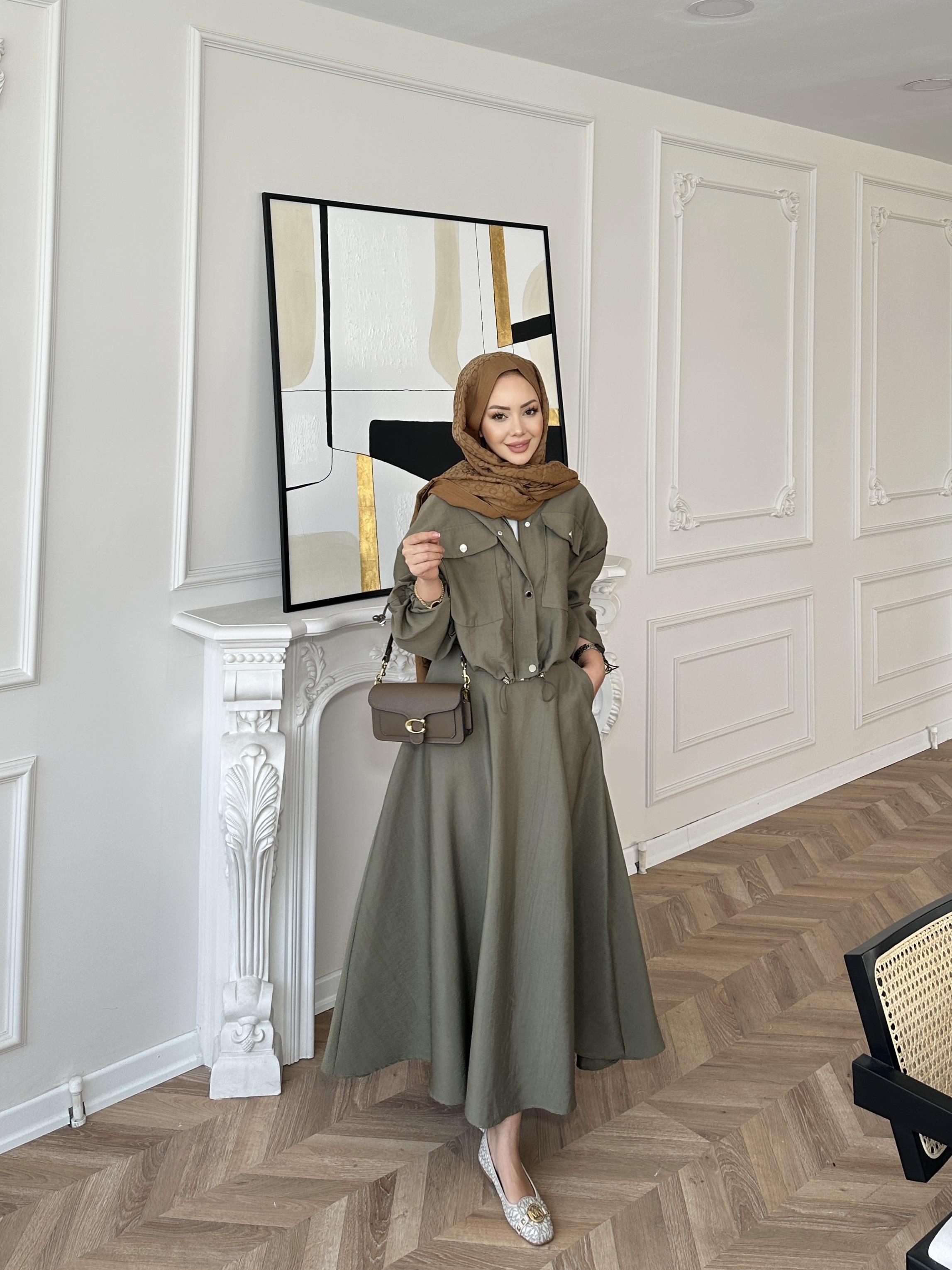 Maison Ceketli Etekli Takım Haki