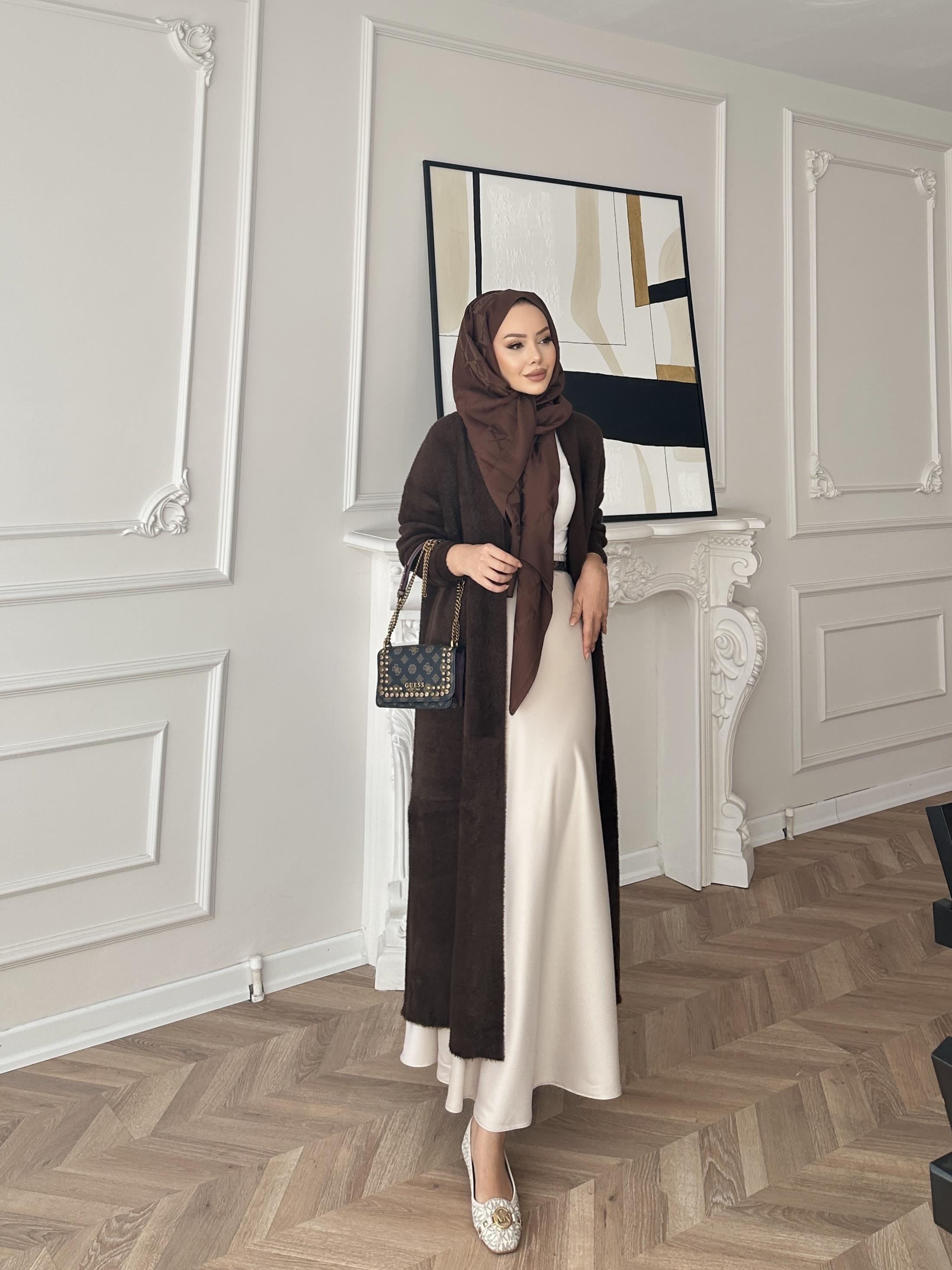 Marsel Angora Uzun Hırka Acı Kahve