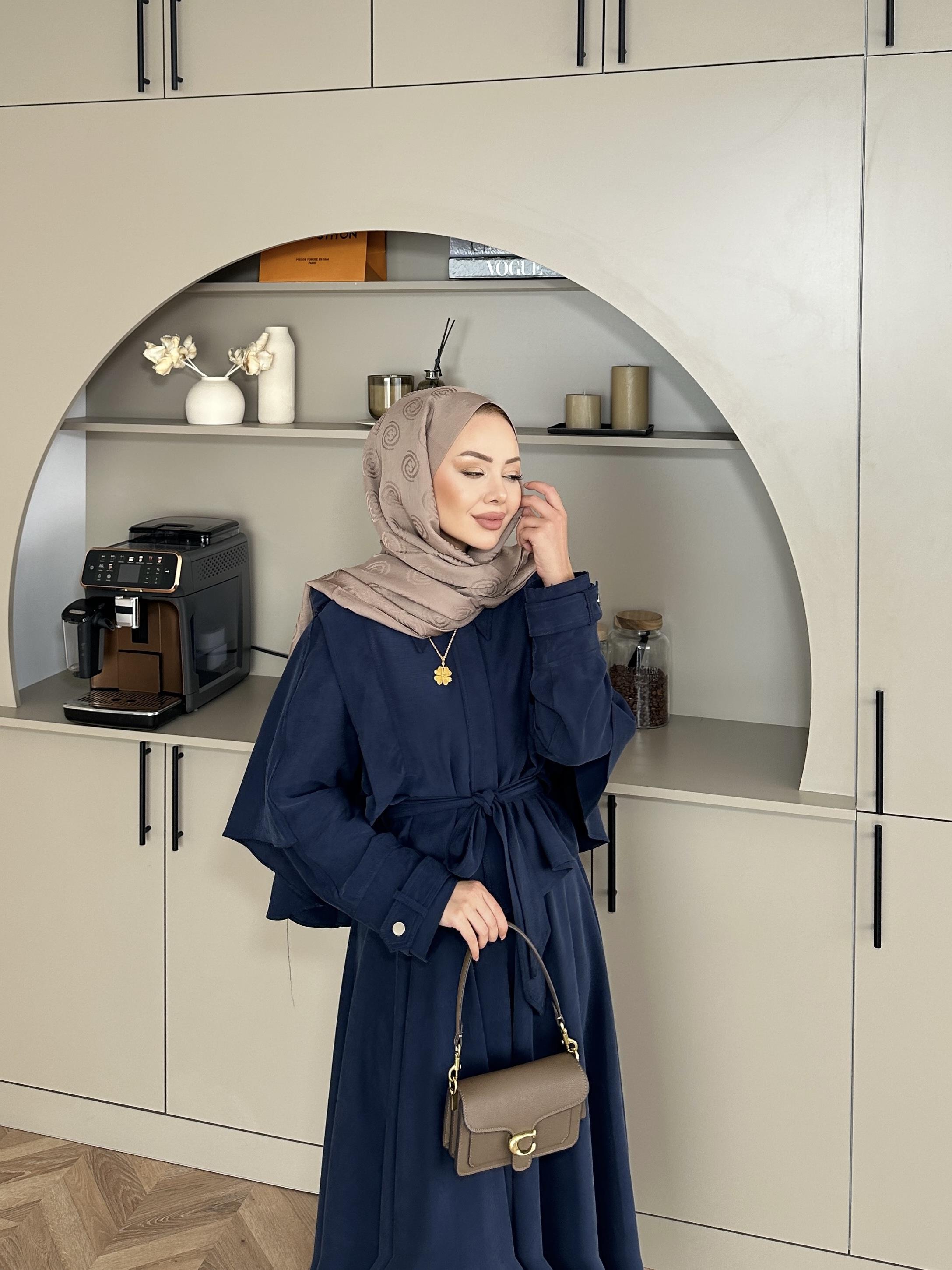 Mela Tensel Etekli Takım Lacivert