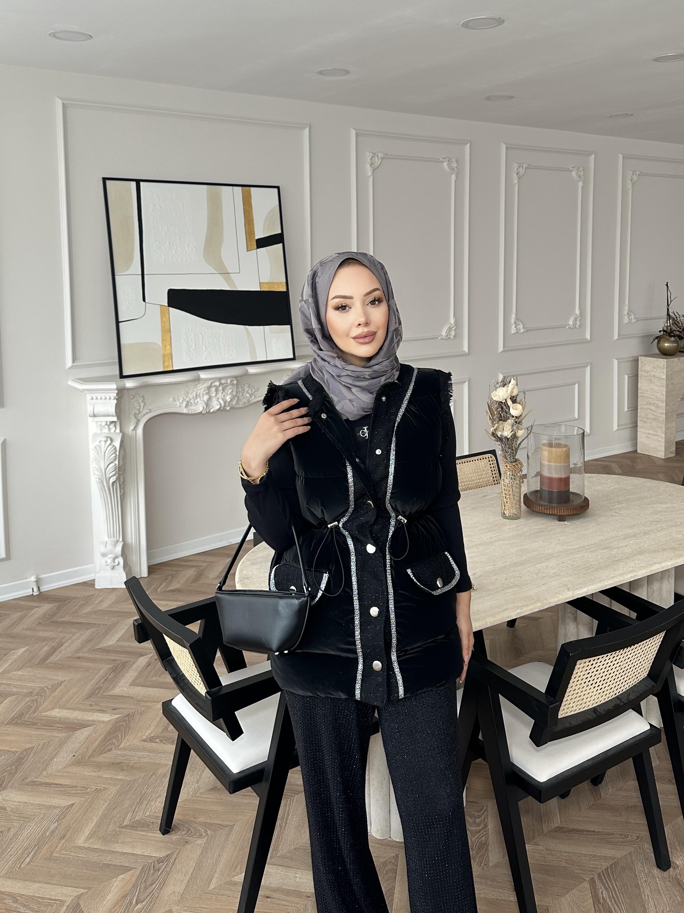 Mercy Şişme Yelek Siyah