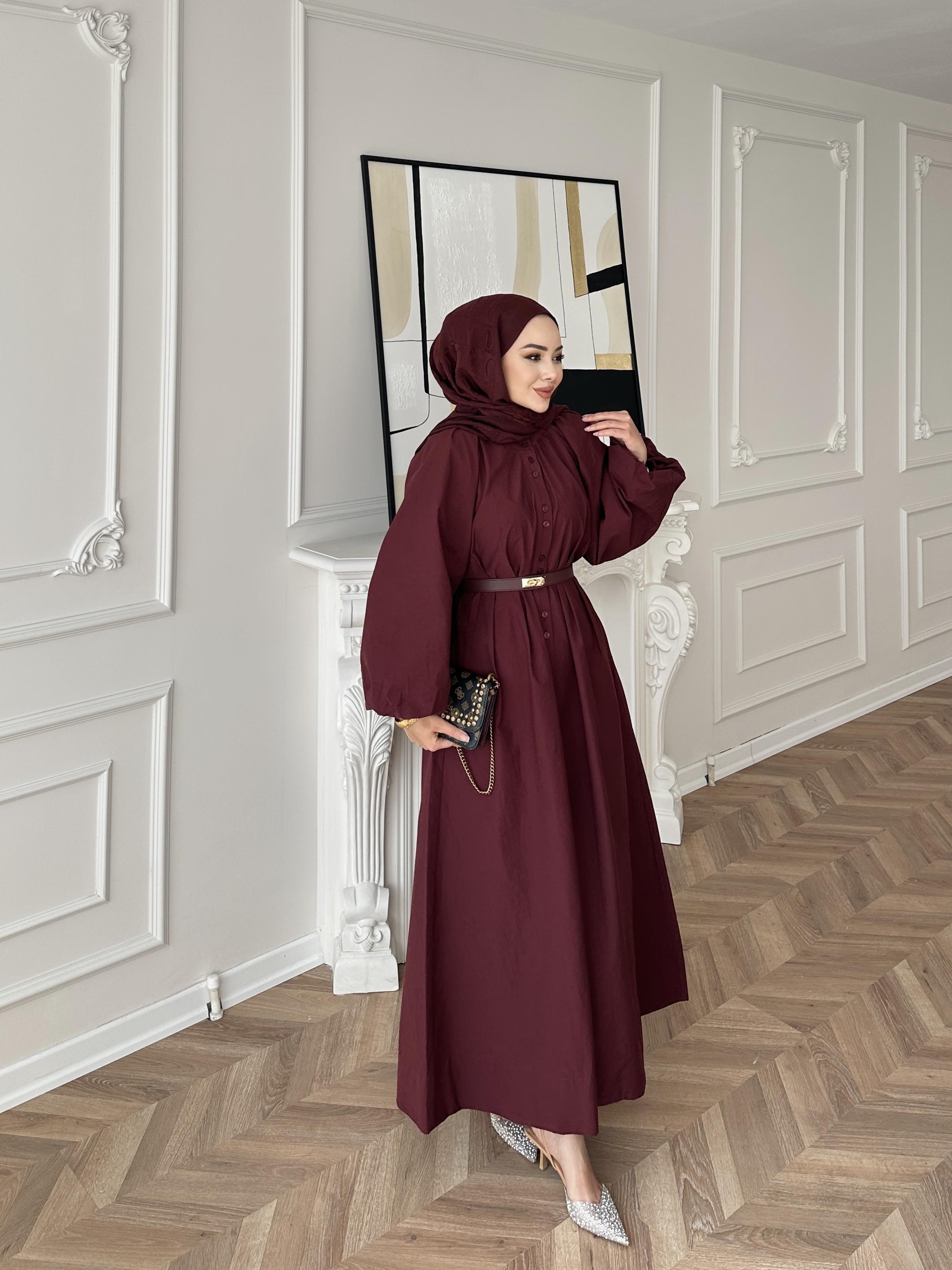 Messina Elbise Bordo 