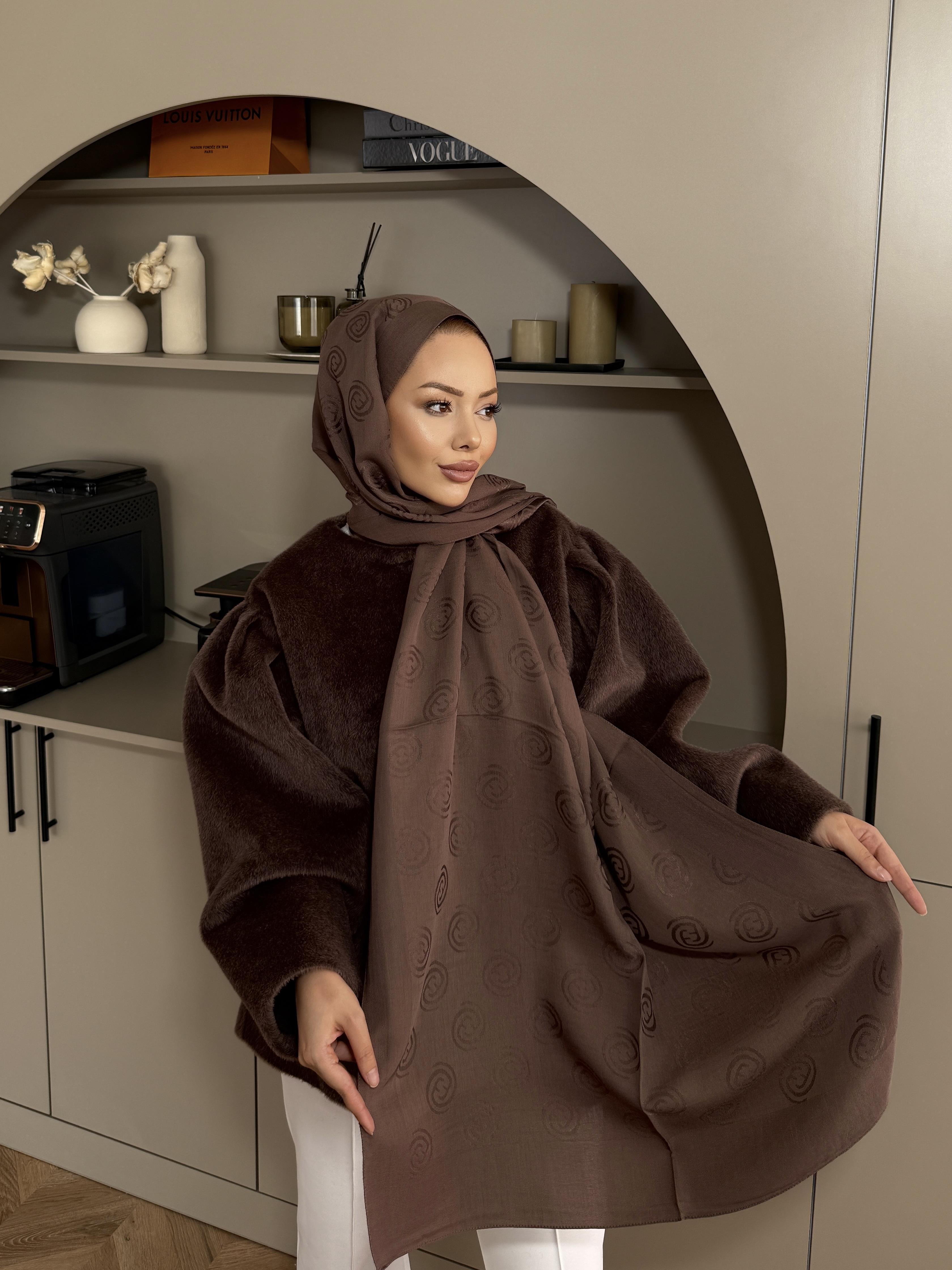 Mocha E Desen Naia Şal 