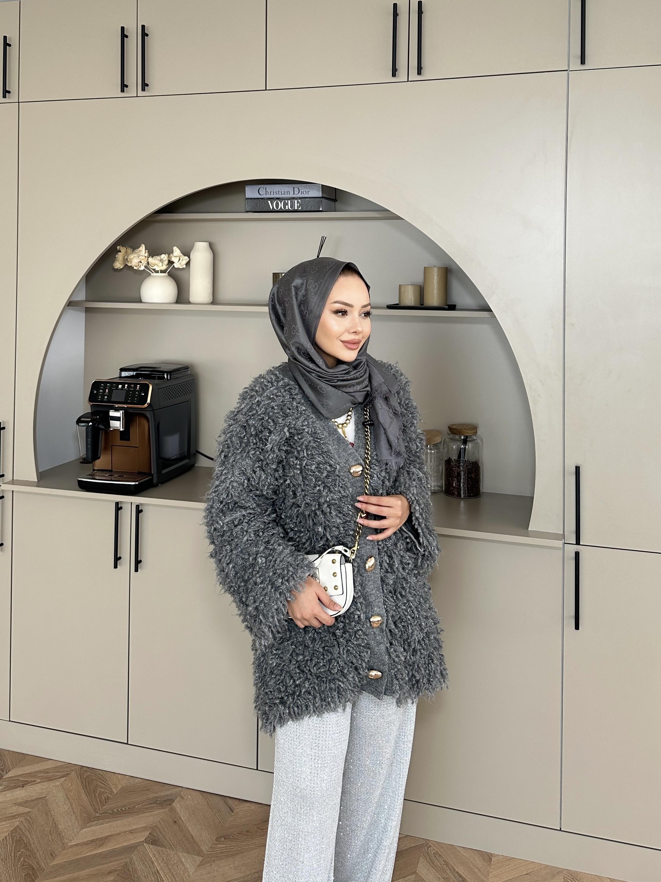 Moira Sakallı Hırka Antrasit