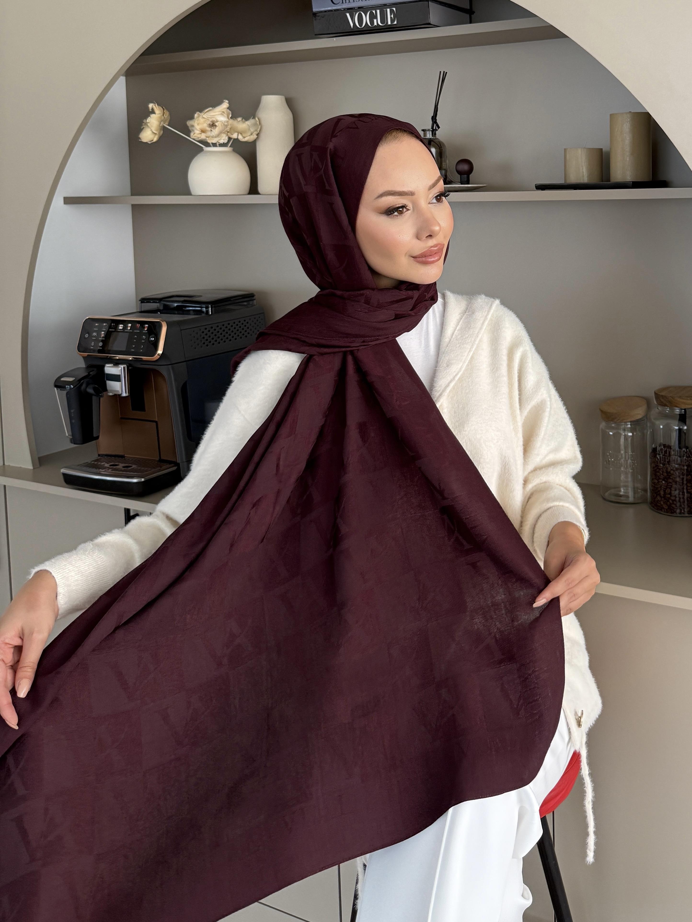 Mürdüm VA Dama Desen Naia Şal