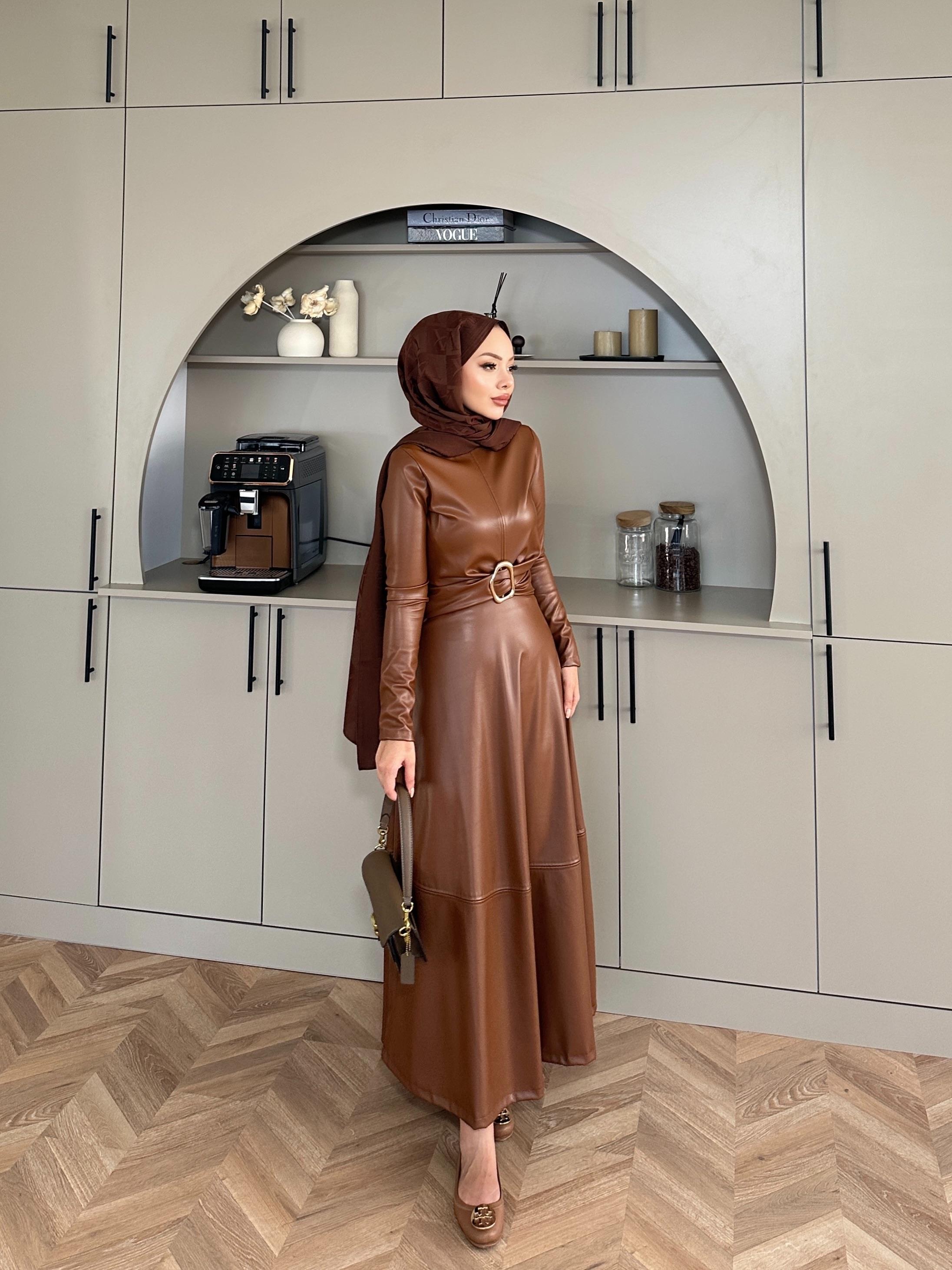 Nesa Deri Elbise Taba