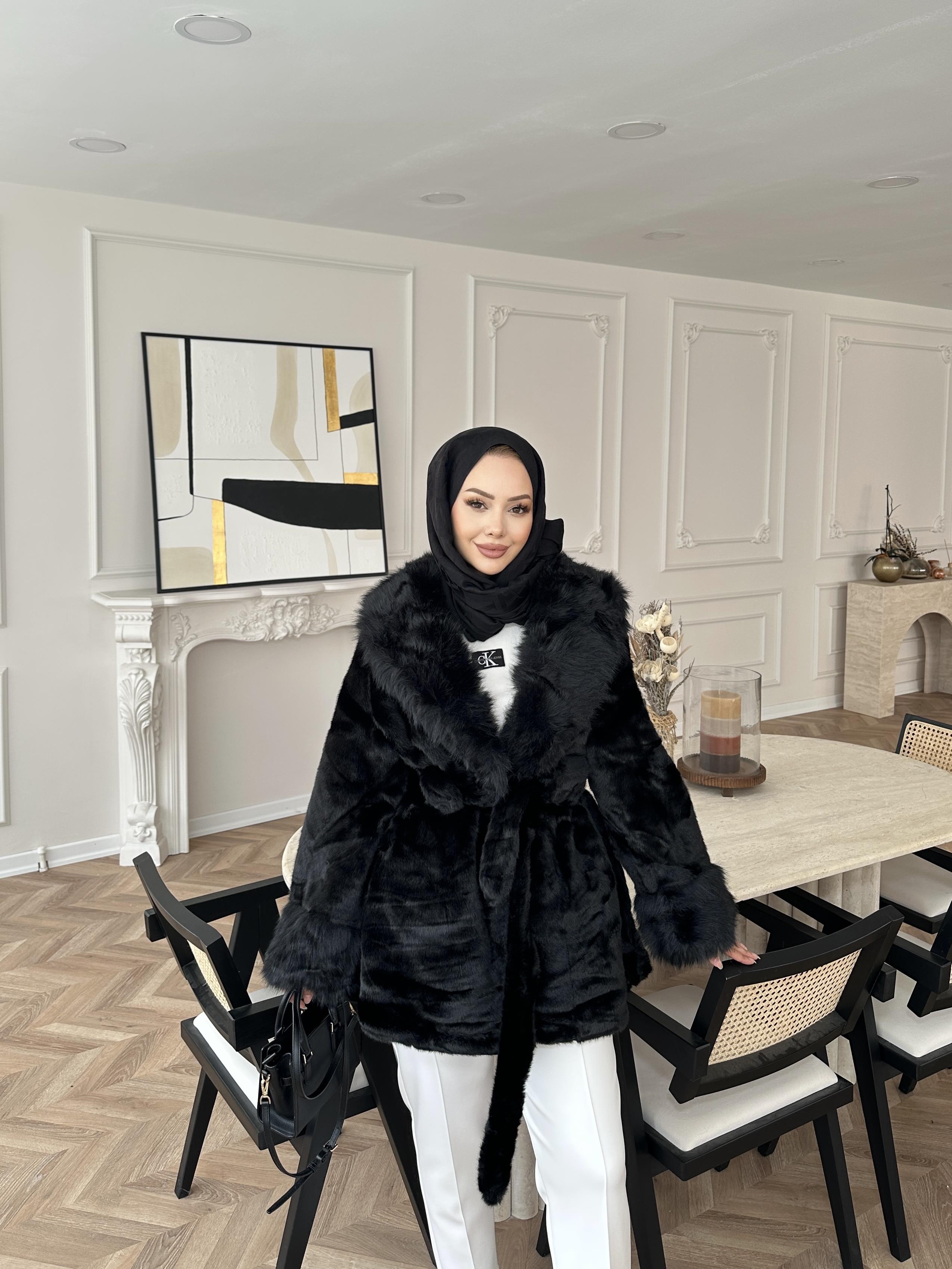 Orjinal Alpaka Kürk Siyah