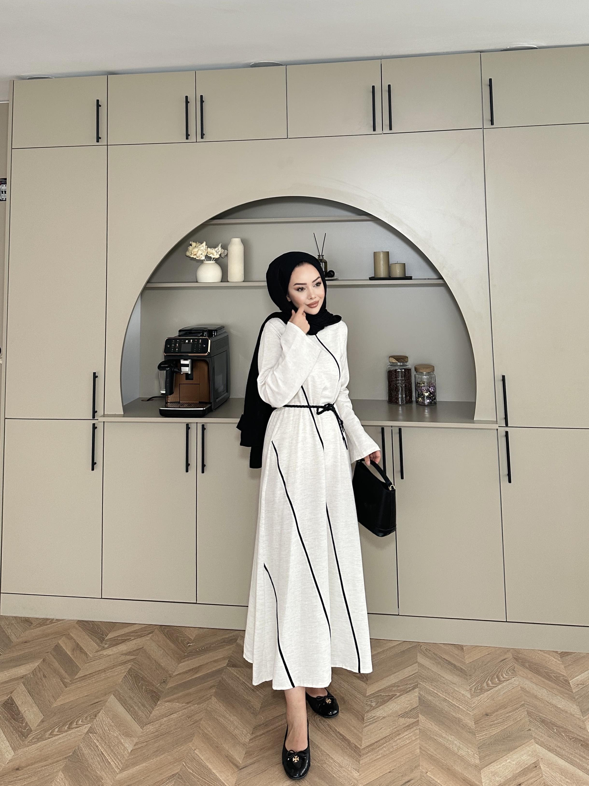 Pinterest Keten Elbise Bej 