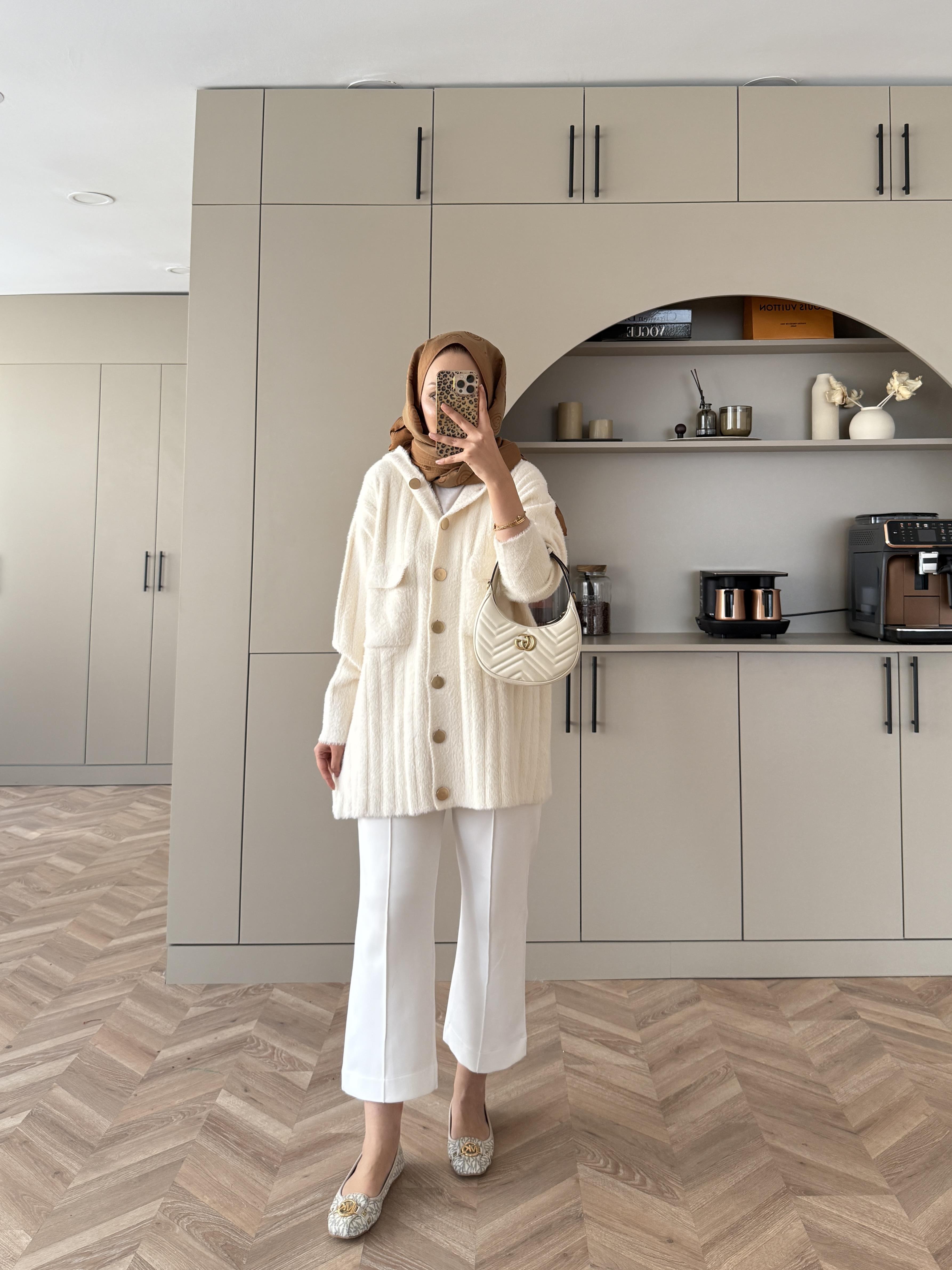 Rove Angora Hırka Ekru