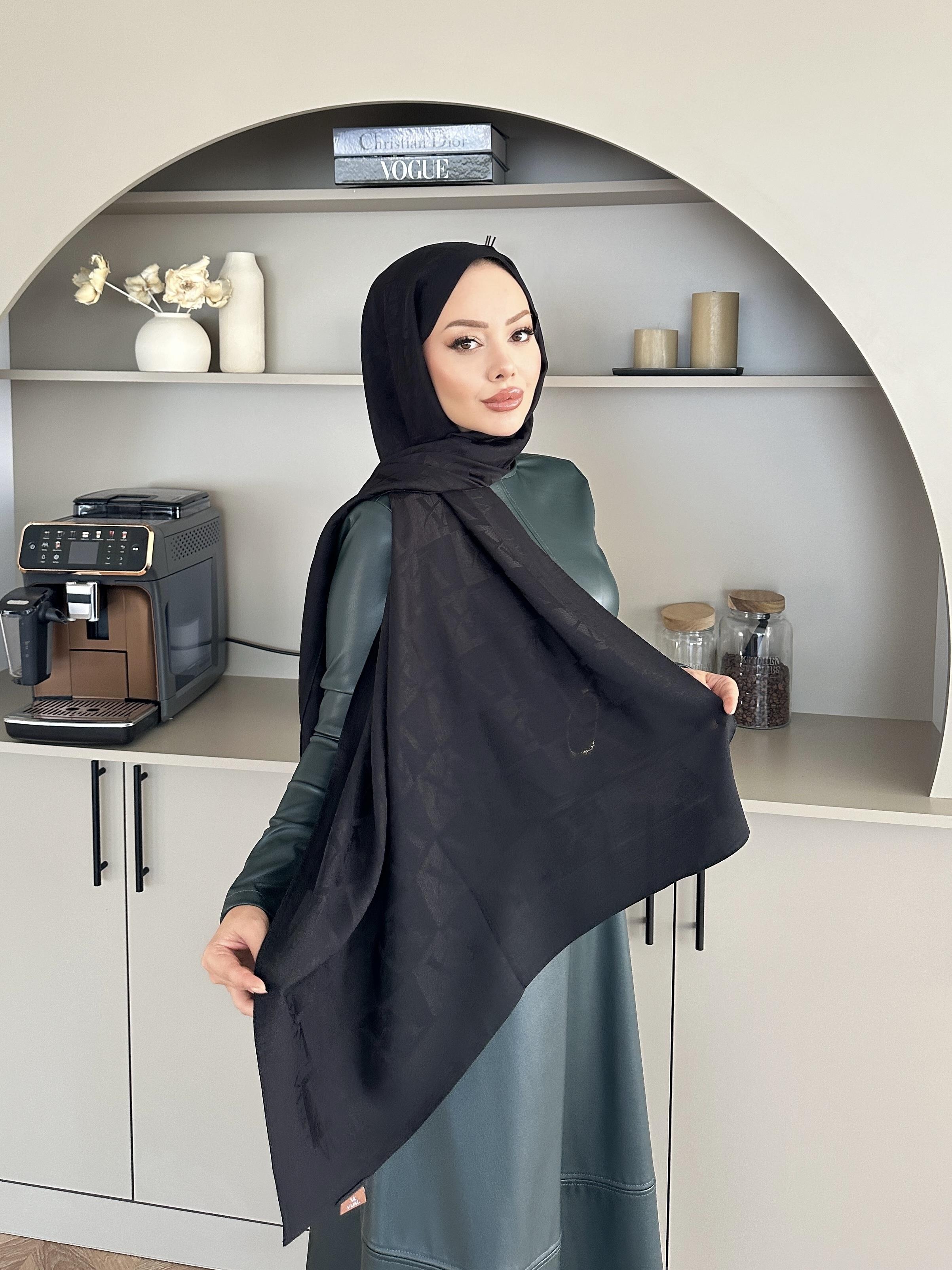 Siyah VA Dama Desen Naia Şal