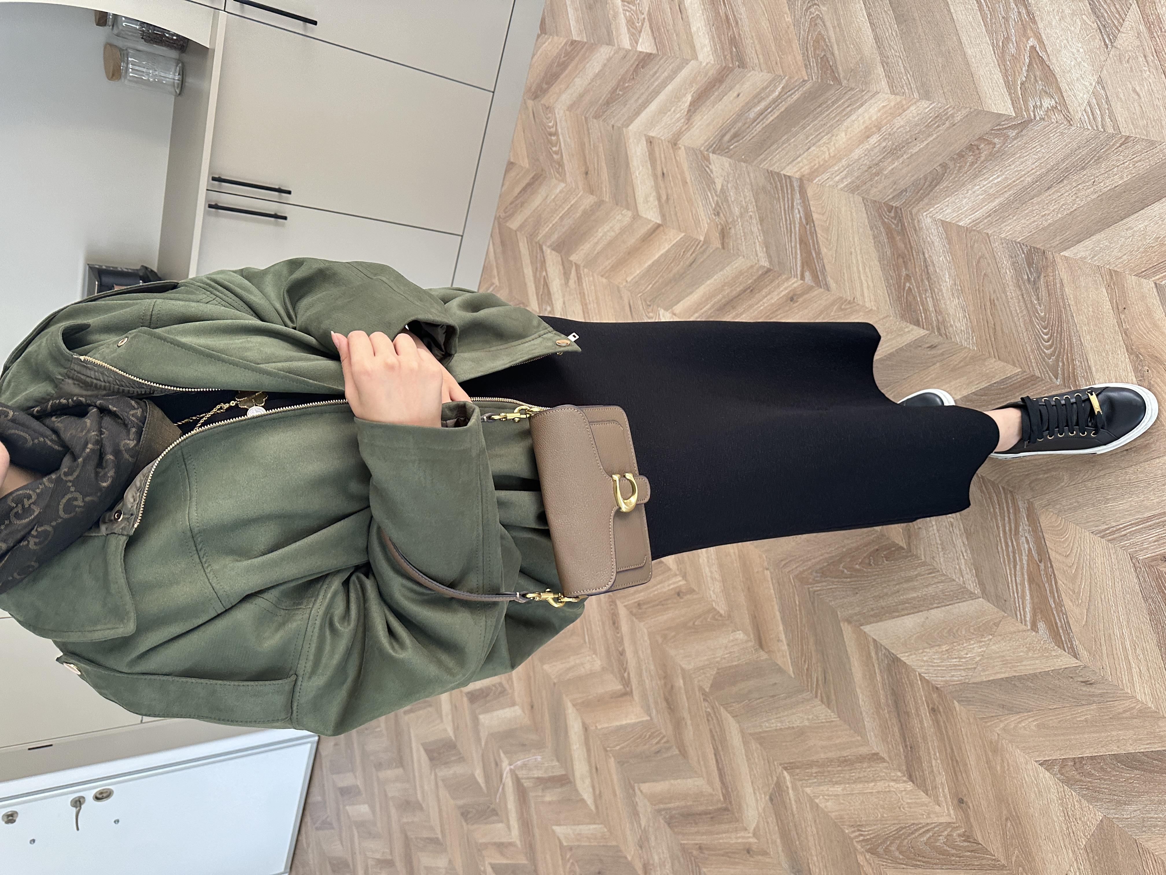 Süet Bomber Ceket Haki