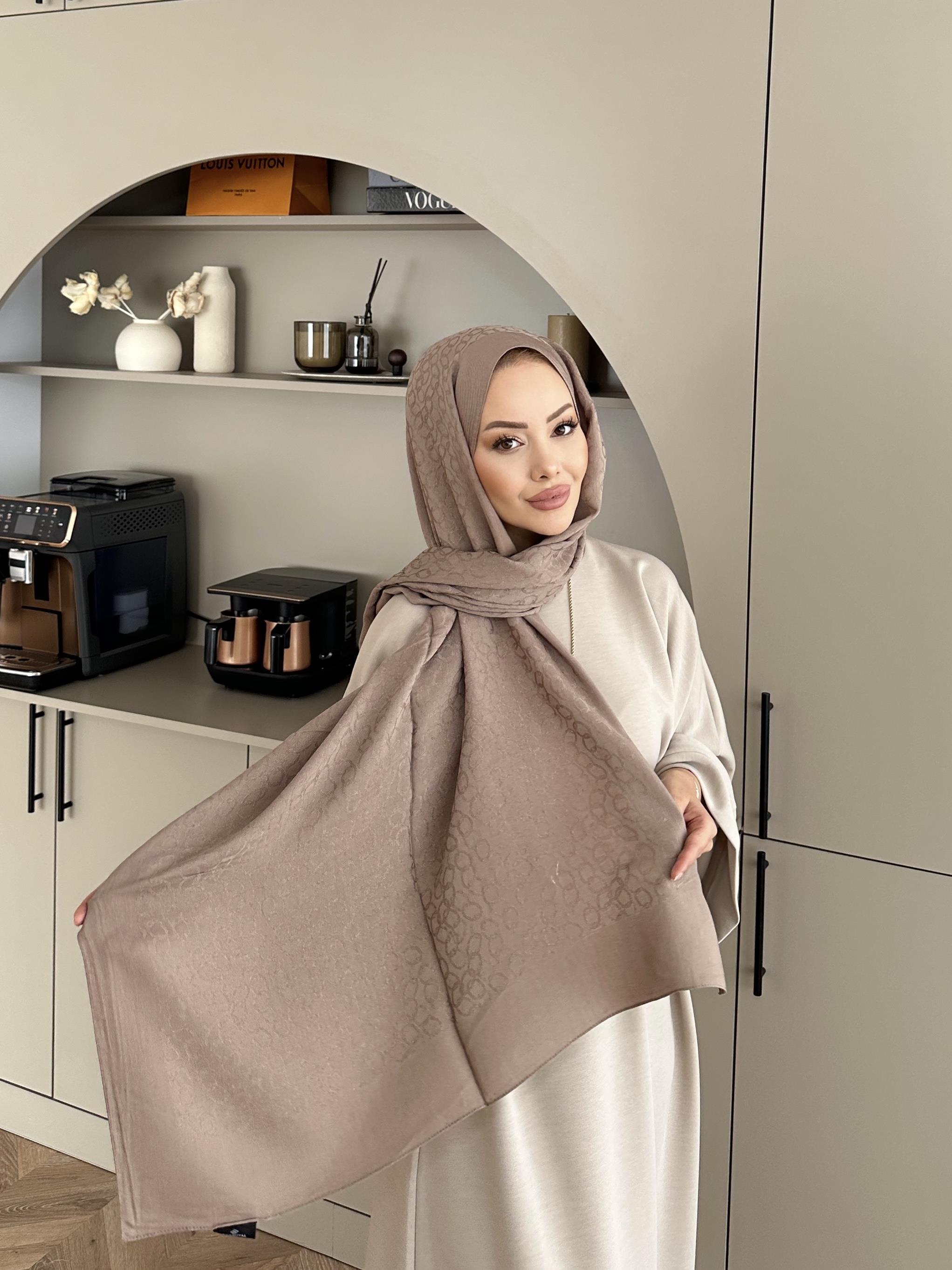 Vizon Zincir Desen Naia Şal 