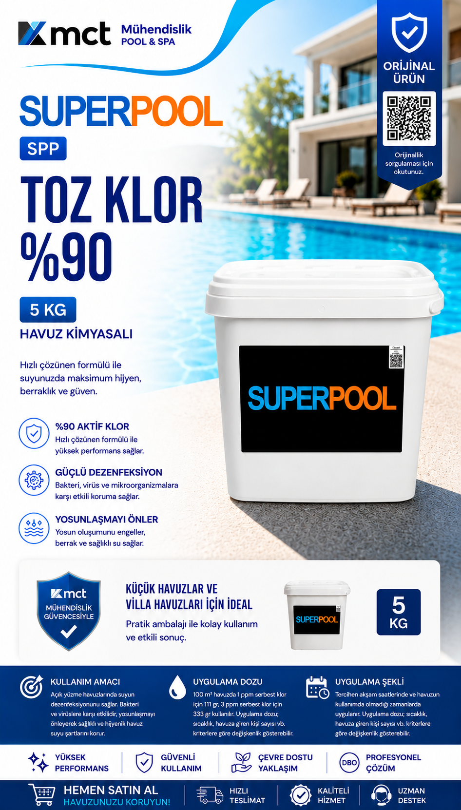 Superpool %90 Toz Klor