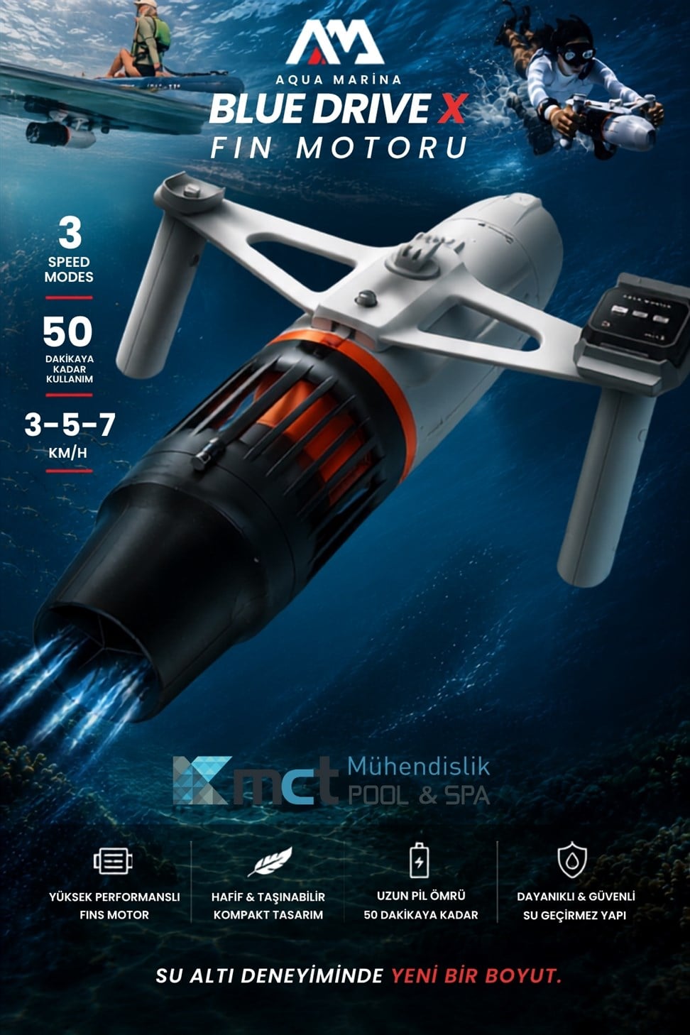Aqua Marina Bluedrive X Deniz Scooter / Sea Scooter