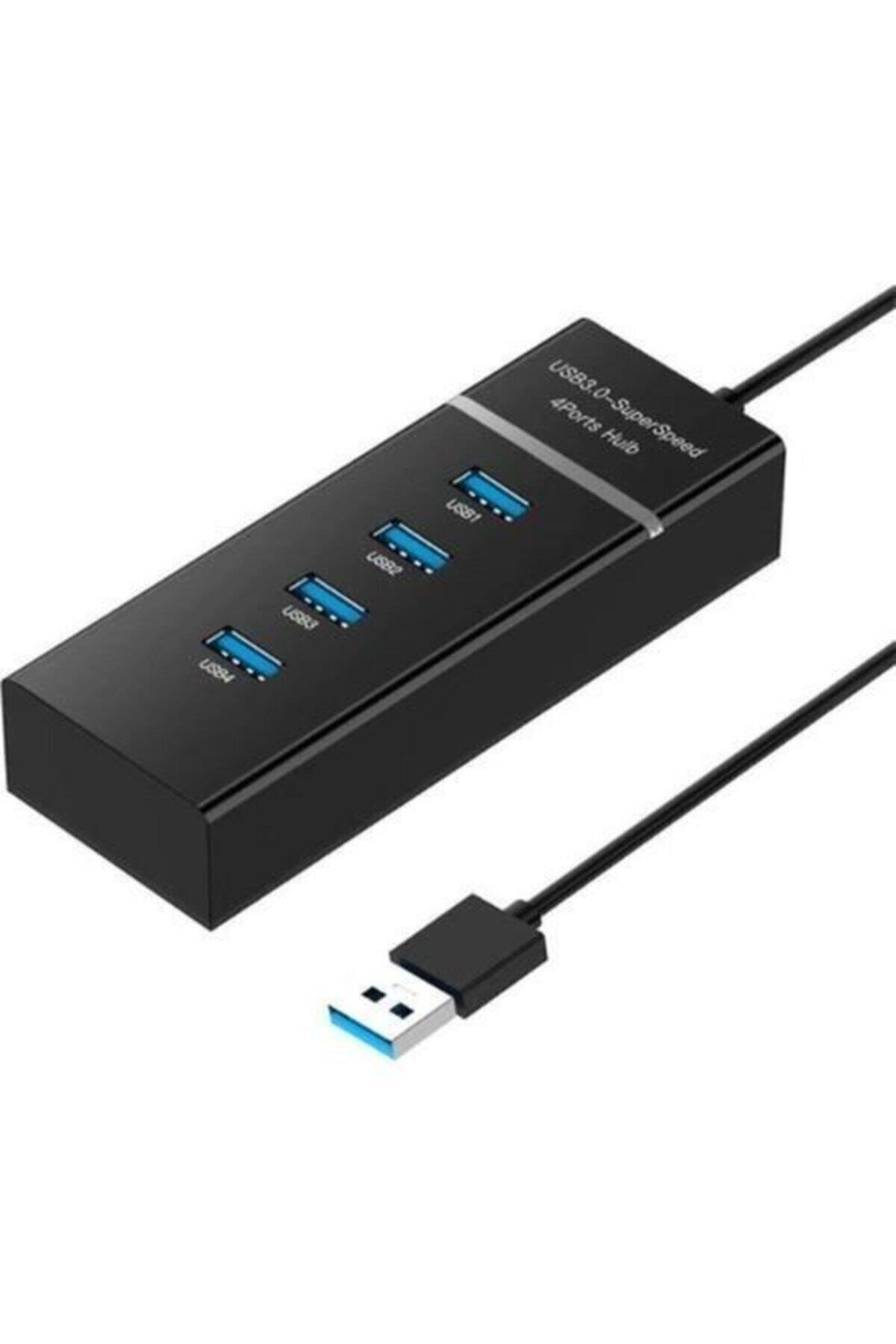 Süper Hızlı 4 Port USB 3.0 Hub Çoklayıcı (5Gbps Veri Aktarımı)