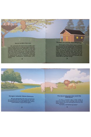 7'den 70'e En Çok Okunan Türkçe-İngilizce Hikayeler 10 Kitaplı Set