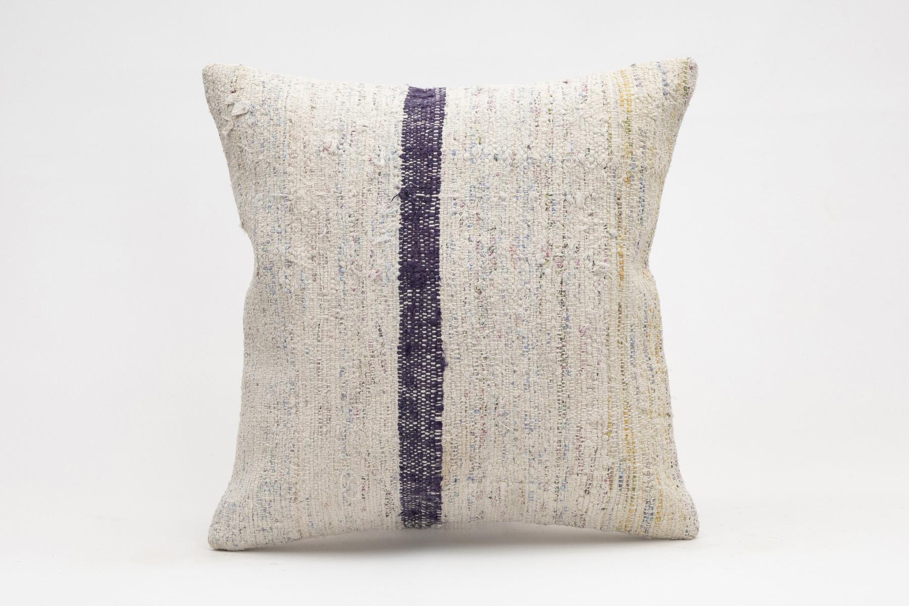 16x16 inches (40x40 cm) Kilim Pillow | KILIM WHOLESALE - Vintage Handmade Pillows - Vintage Handmade Kilim Rugs - It is 100% wool. Artistic and historical rugs. Old handwoven rugs. - Online hand woven rugs and kilim cushions sales. Shipping to a
