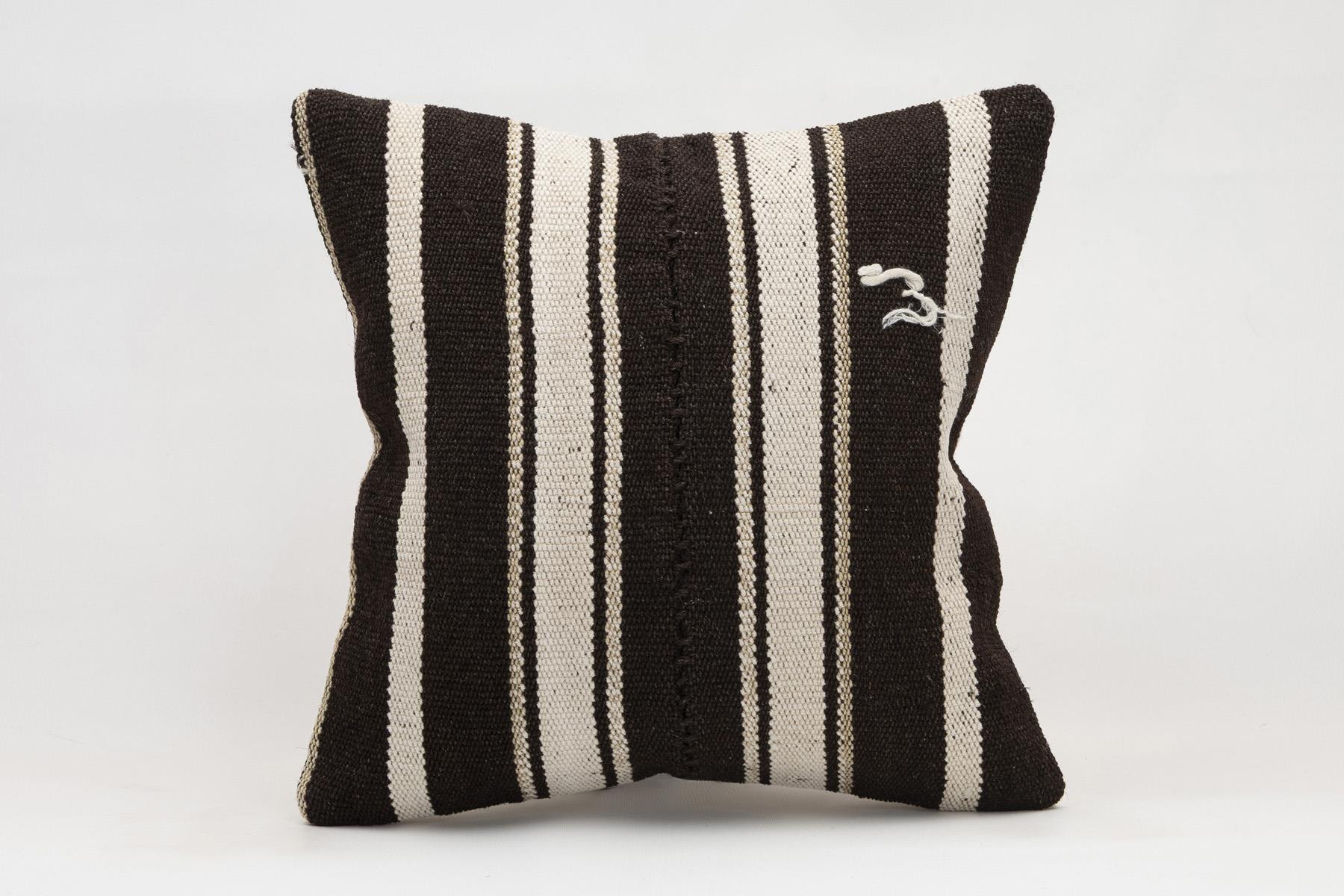 16x16 inches (40x40 cm) Kilim Pillow | KILIM WHOLESALE - Vintage Handmade Pillows - Vintage Handmade Kilim Rugs - It is 100% wool. Artistic and historical rugs. Old handwoven rugs. - Online hand woven rugs and kilim cushions sales. Shipping to a