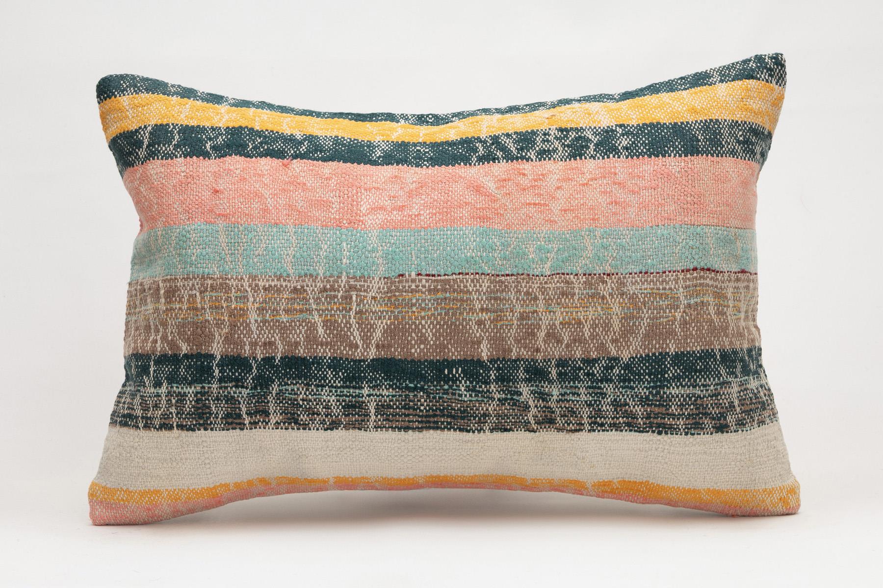 16x24 inches (40x60 cm) Kilim Pillow | KILIM WHOLESALE - Vintage Handmade Pillows - Vintage Handmade Kilim Rugs - It is 100% wool. Artistic and historical rugs. Old handwoven rugs. - Online hand woven rugs and kilim cushions sales. Shipping to a