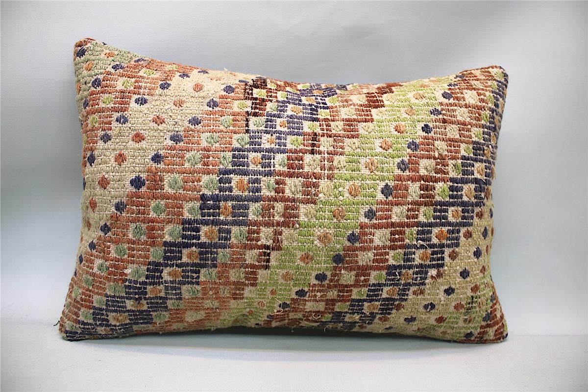16''24'' (40x60 cm) Kilim Pillows - Vintage Handmade Kilim Pillows - Vintage Handmade Kilim Rugs - It is 100% wool. Artistic and historical rugs. Old handwoven rugs.
