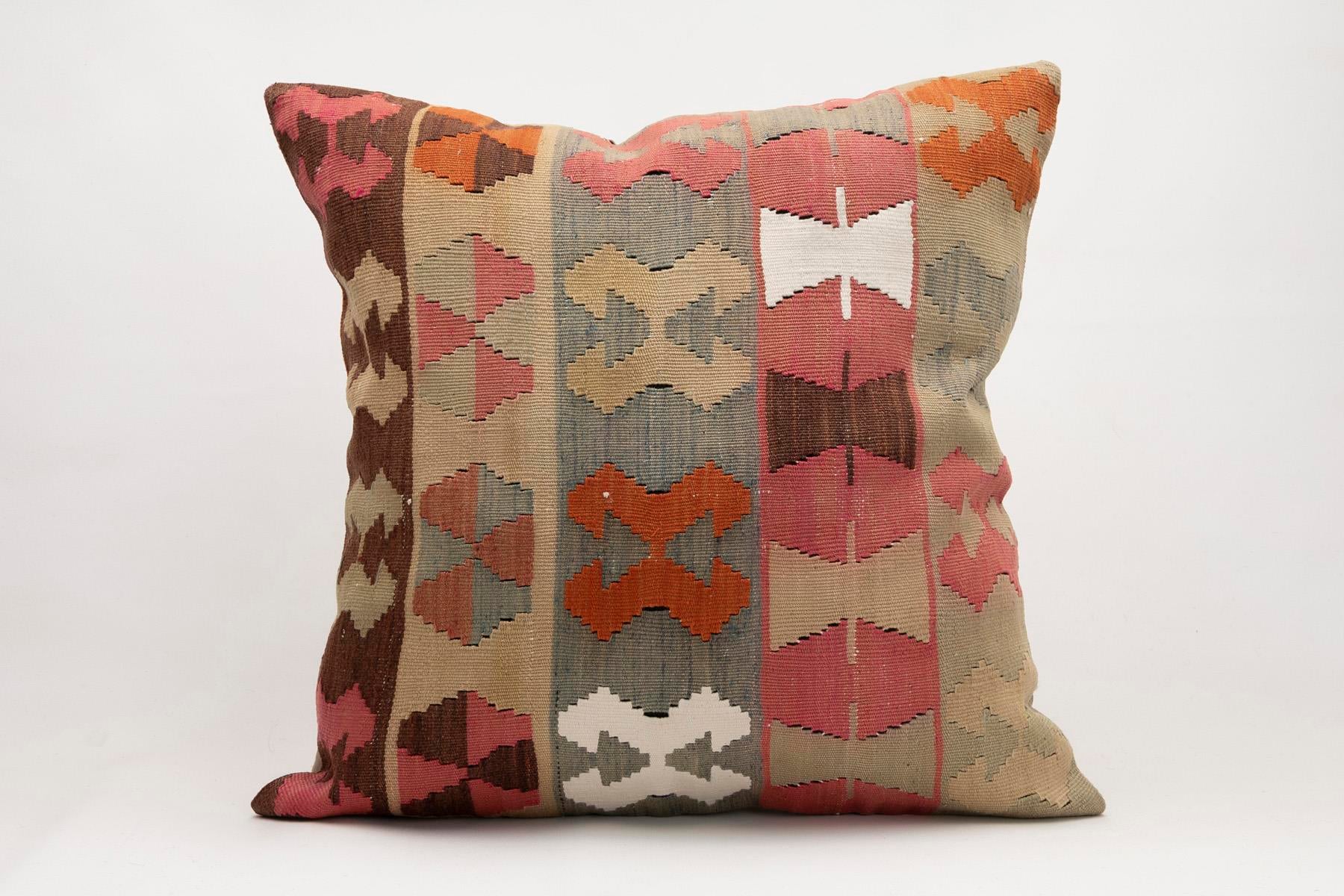 16x24 inches (40x60 cm) Kilim Pillow | KILIM WHOLESALE - Vintage Handmade Pillows - Vintage Handmade Kilim Rugs - It is 100% wool. Artistic and historical rugs. Old handwoven rugs. - Online hand woven rugs and kilim cushions sales. Shipping to a