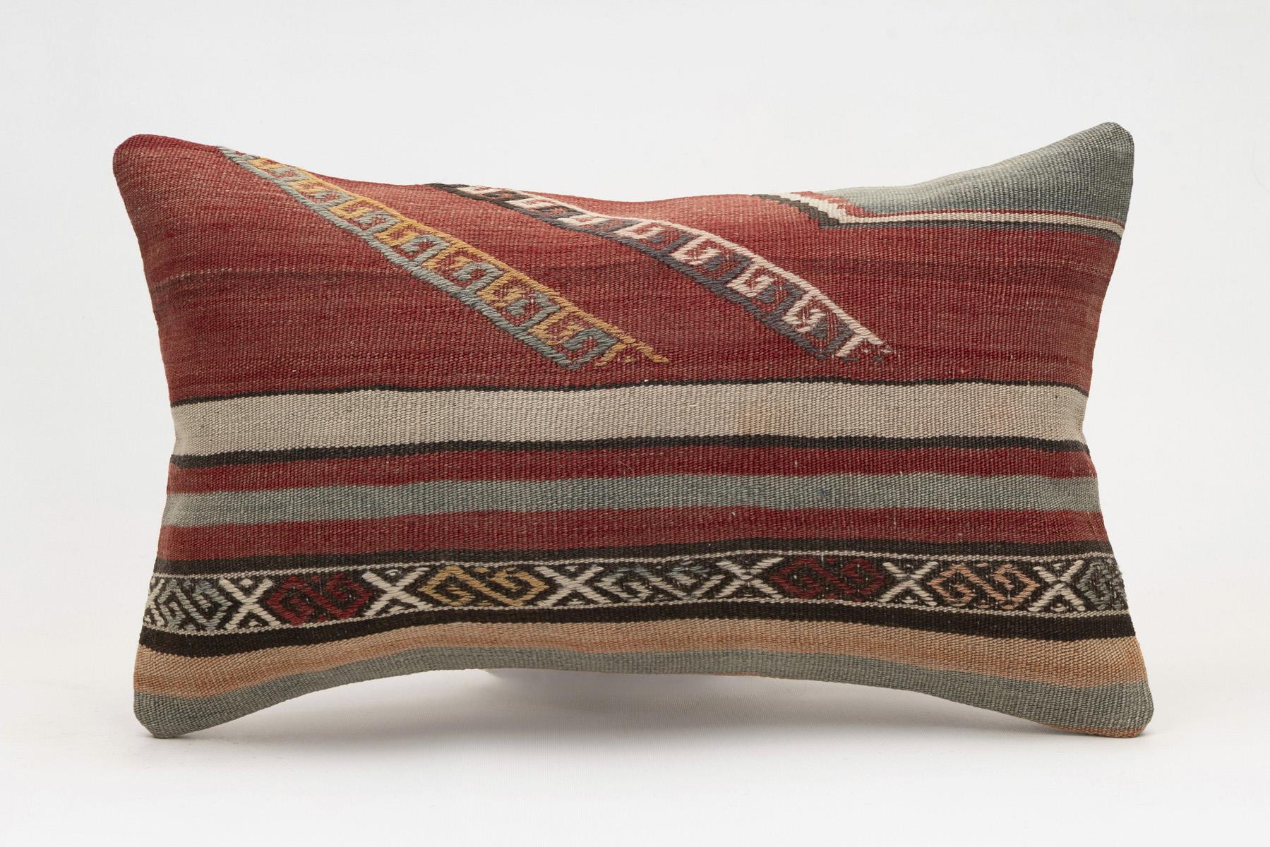 12x20 inches (30x50 cm) Kilim Pillow | KILIM WHOLESALE - Vintage Handmade Pillows - Vintage Handmade Kilim Rugs - It is 100% wool. Artistic and historical rugs. Old handwoven rugs. - Online hand woven rugs and kilim cushions sales. Shipping to a