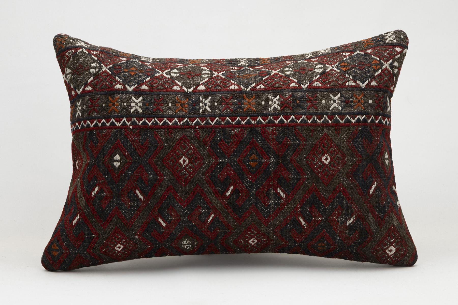 16x24 inches (40x60 cm) Kilim Pillow | KILIM WHOLESALE - Vintage Handmade Pillows - Vintage Handmade Kilim Rugs - It is 100% wool. Artistic and historical rugs. Old handwoven rugs. - Online hand woven rugs and kilim cushions sales. Shipping to a