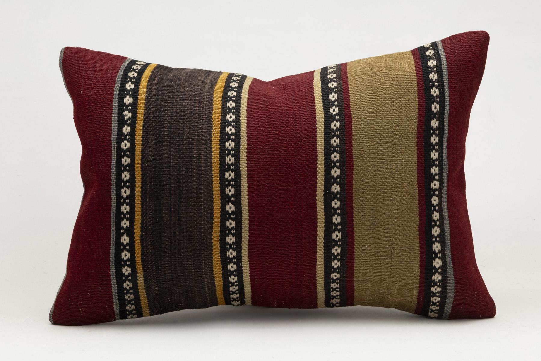 16x24 inches (40x60 cm) Kilim Pillow | KILIM WHOLESALE - Vintage Handmade Pillows - Vintage Handmade Kilim Rugs - It is 100% wool. Artistic and historical rugs. Old handwoven rugs. - Online hand woven rugs and kilim cushions sales. Shipping to a