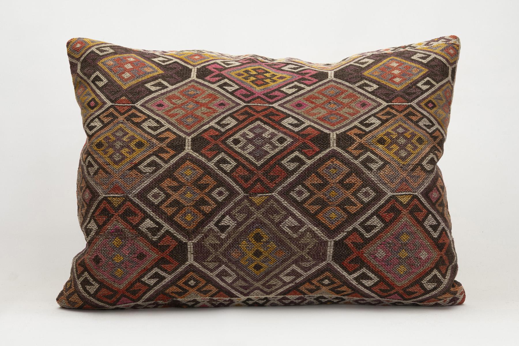 20''28'' (50x70 cm) Kilim Pillows - Vintage Handmade Kilim Pillows - Vintage Handmade Kilim Rugs - It is 100% wool. Artistic and historical rugs. Old handwoven rugs.