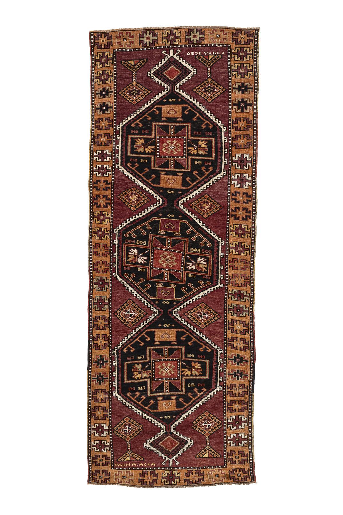 Sivas Kilim Rug (2.5 x 6.6 ft) | KILIM WHOLESALE - Vintage Handmade Pillows - Vintage Handmade Kilim Rugs - It is 100% wool. Artistic and historical rugs. Old handwoven rugs. - Online hand woven rugs and kilim cushions sales. Shipping to all ove