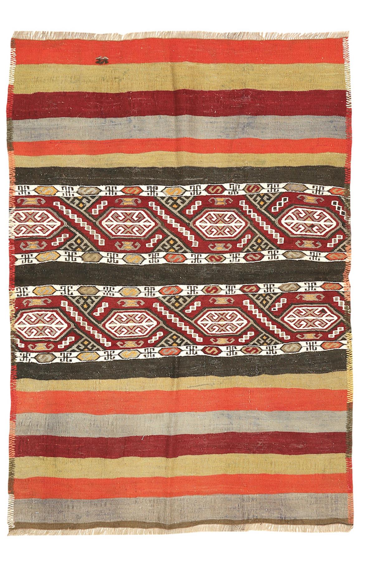 Malatya Kilim Rug (3.1 x 4.5 ft)