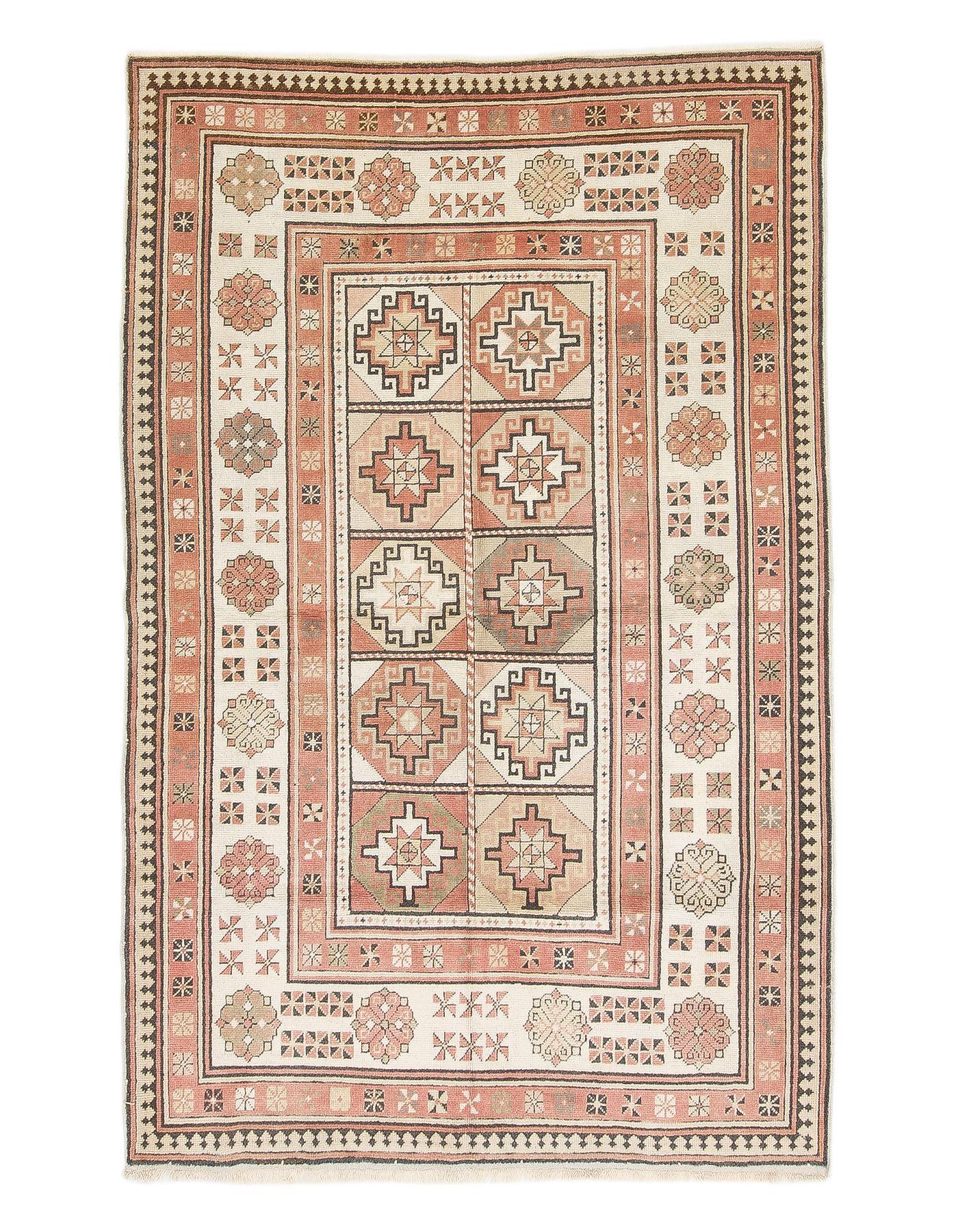 Decorative Vintage Turkish Milas Rug - 4`5