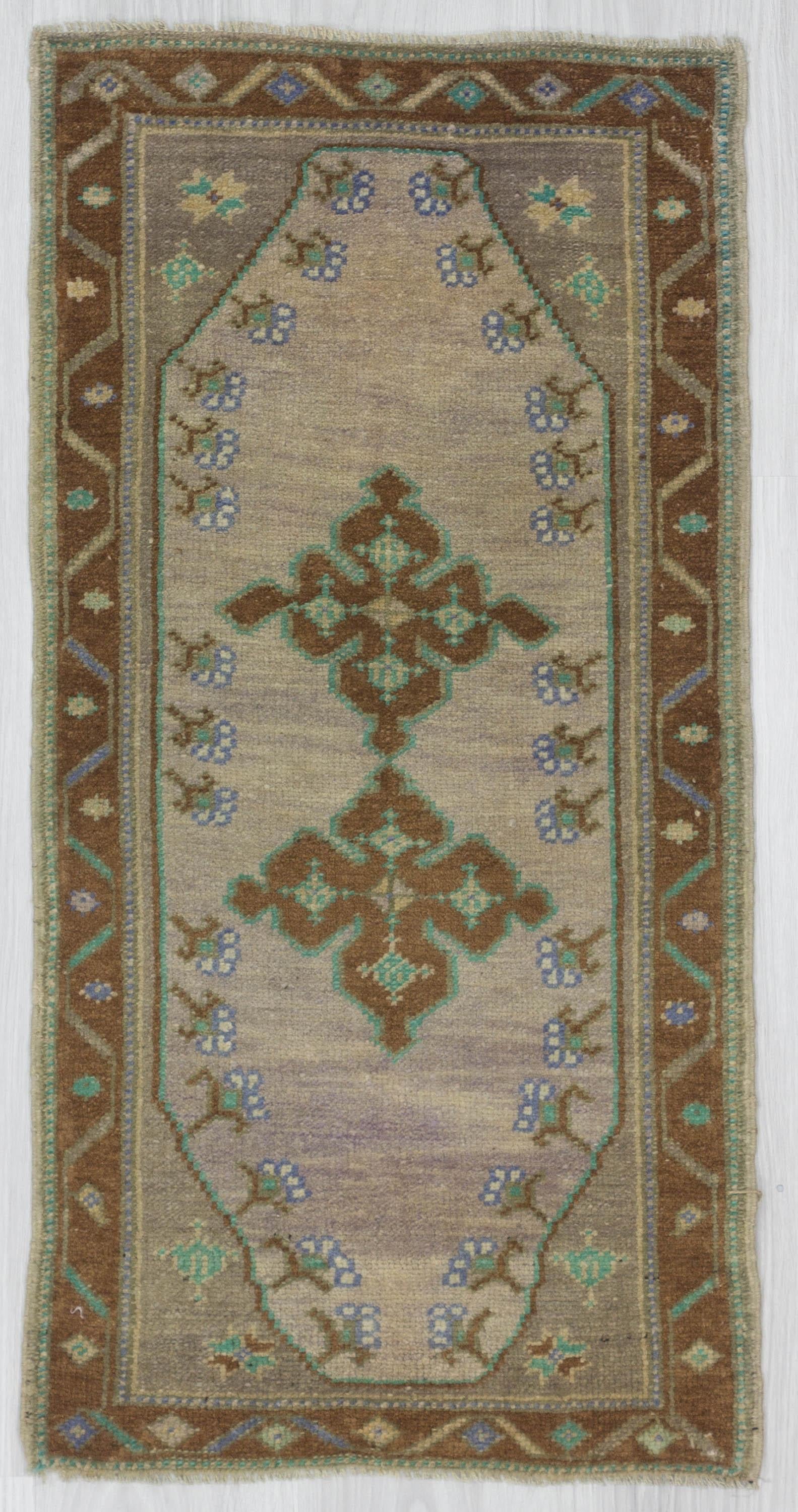 Decorative Washed Out Mini Turkish Carpet