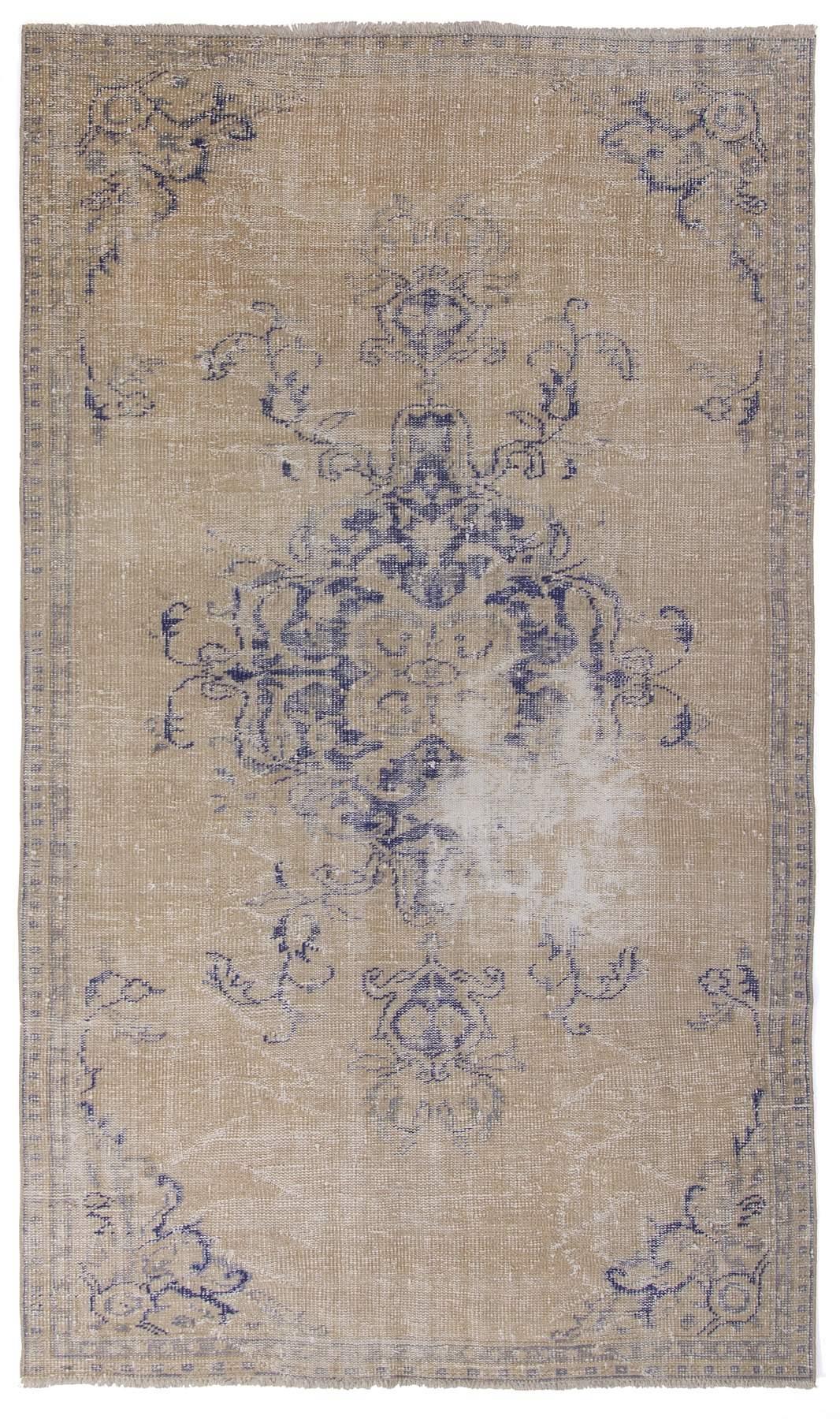 Distressed Vintage Turkish Rug