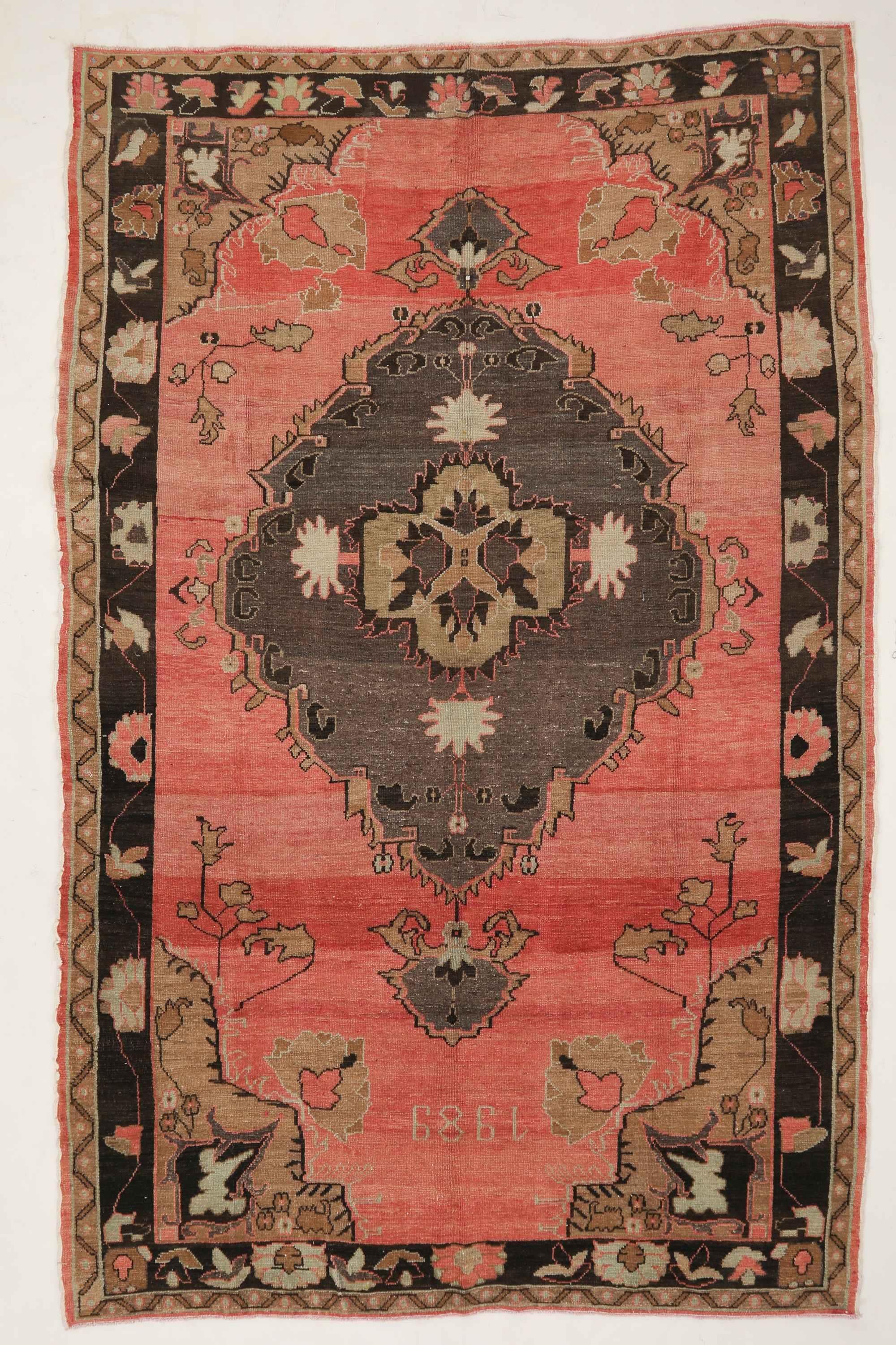 Large Vintage Turkish Kars Rug - 7`7