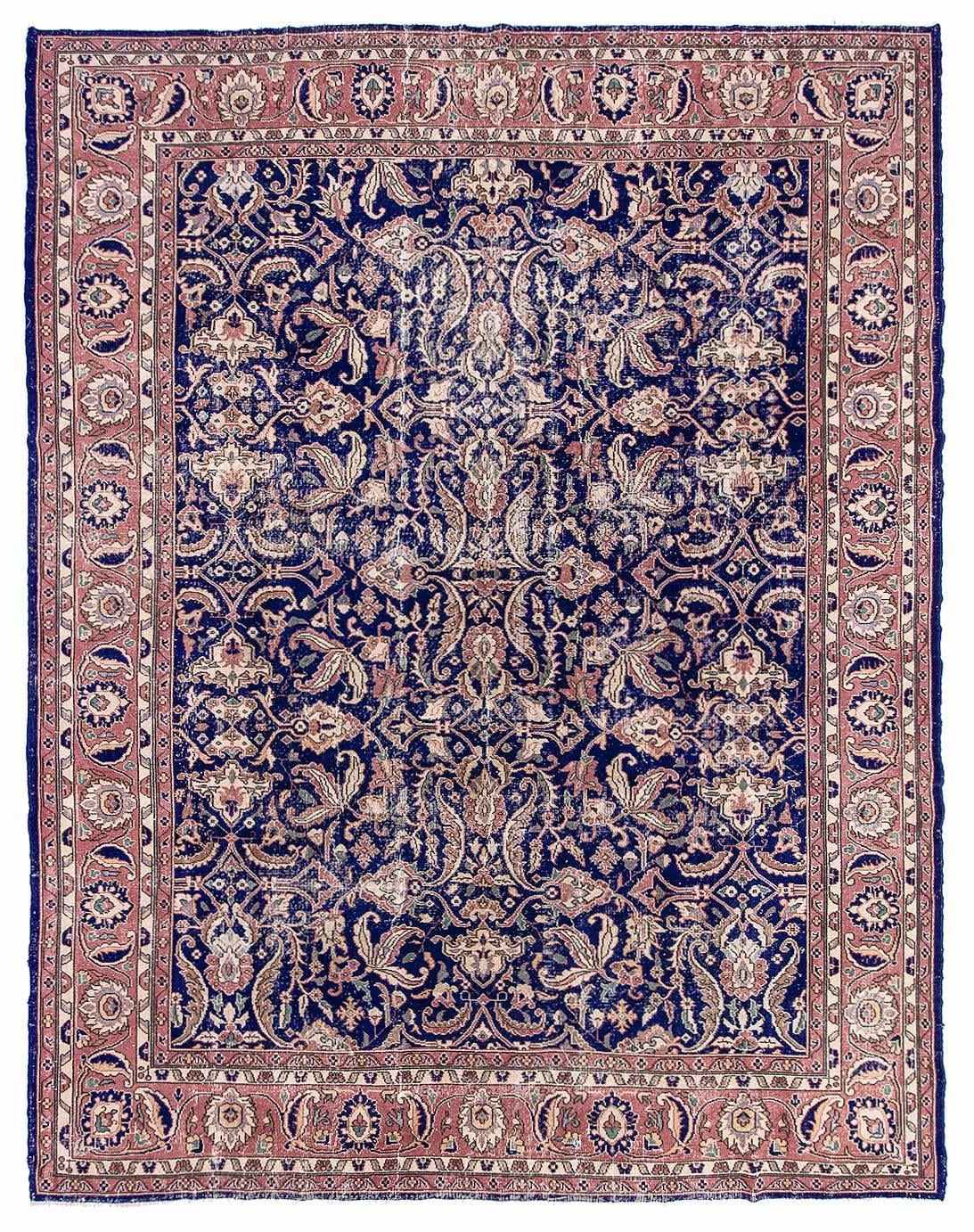Large Vintage Unique Oushak Rug - 9`10