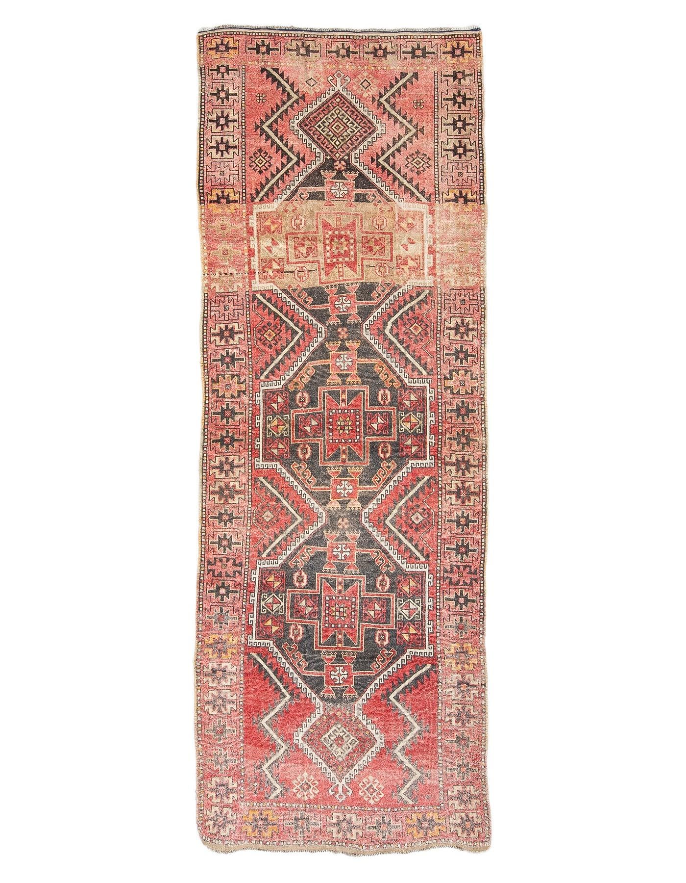 Unique Vintage Turkish Wool Runner - 3`5
