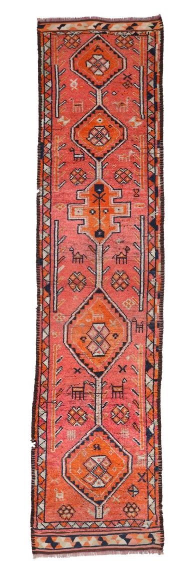 Vintage Decorative Herki Runner - 3`1