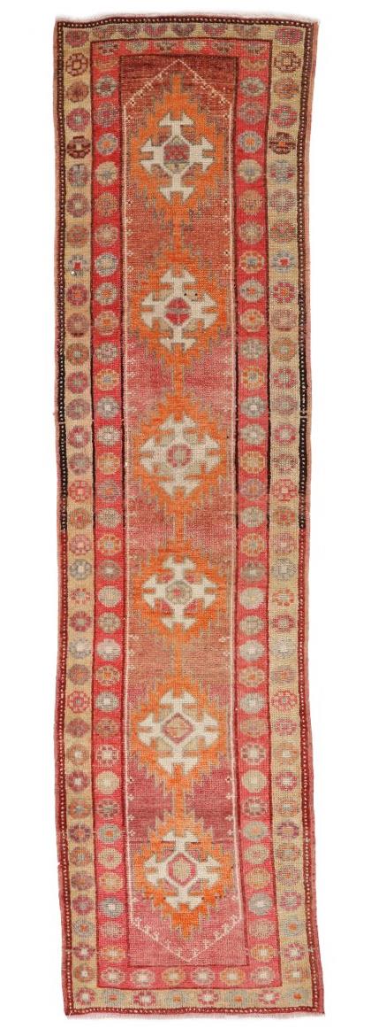Vintage Decorative Herki Runner Rug - 3`2