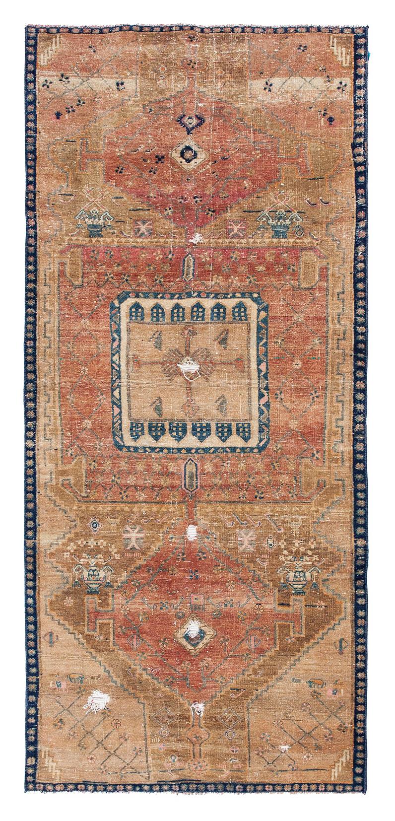 Vintage Decorative Tabriz Wool Rug - 3`7
