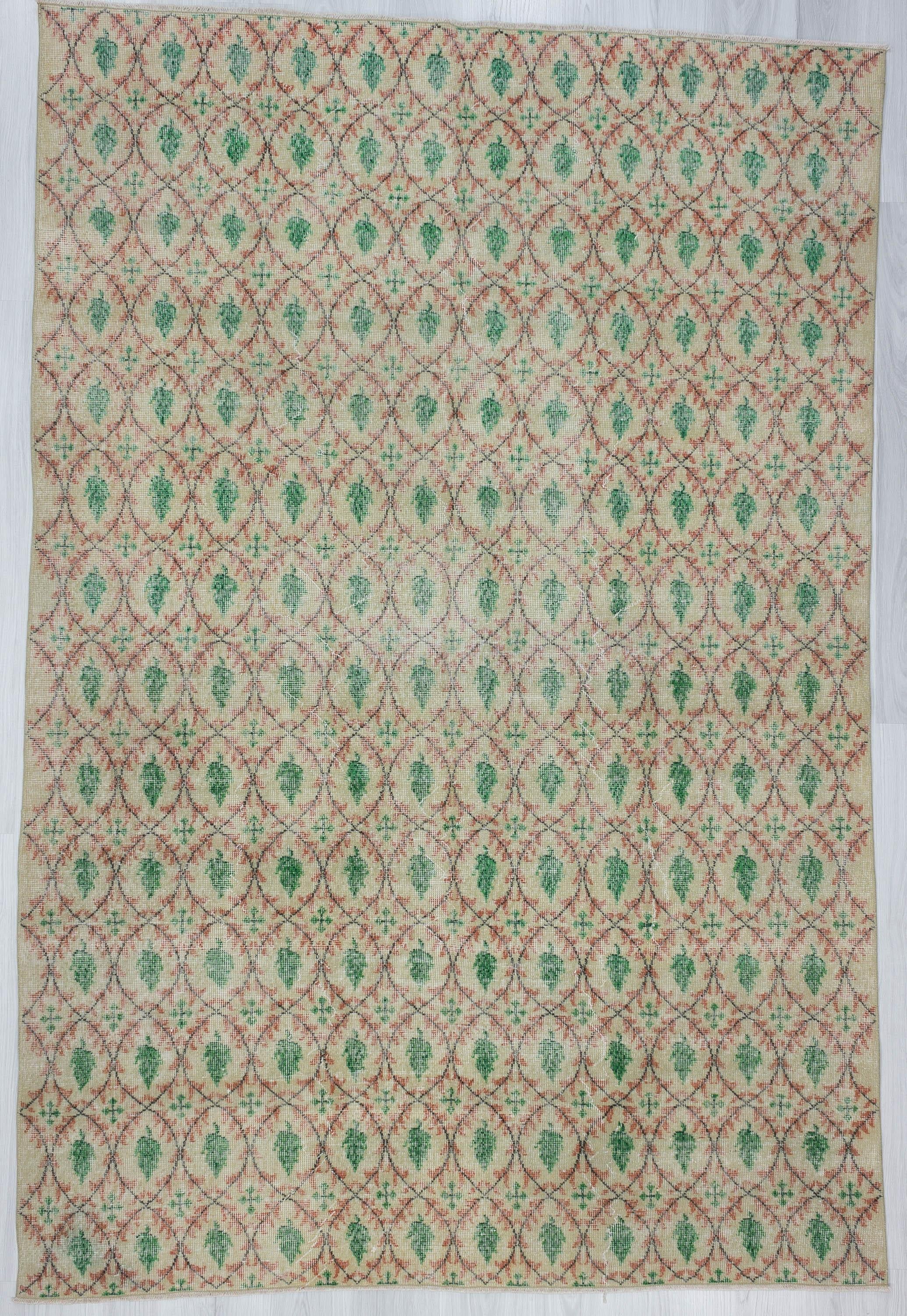 Vintage Floral Turkish Area Rug