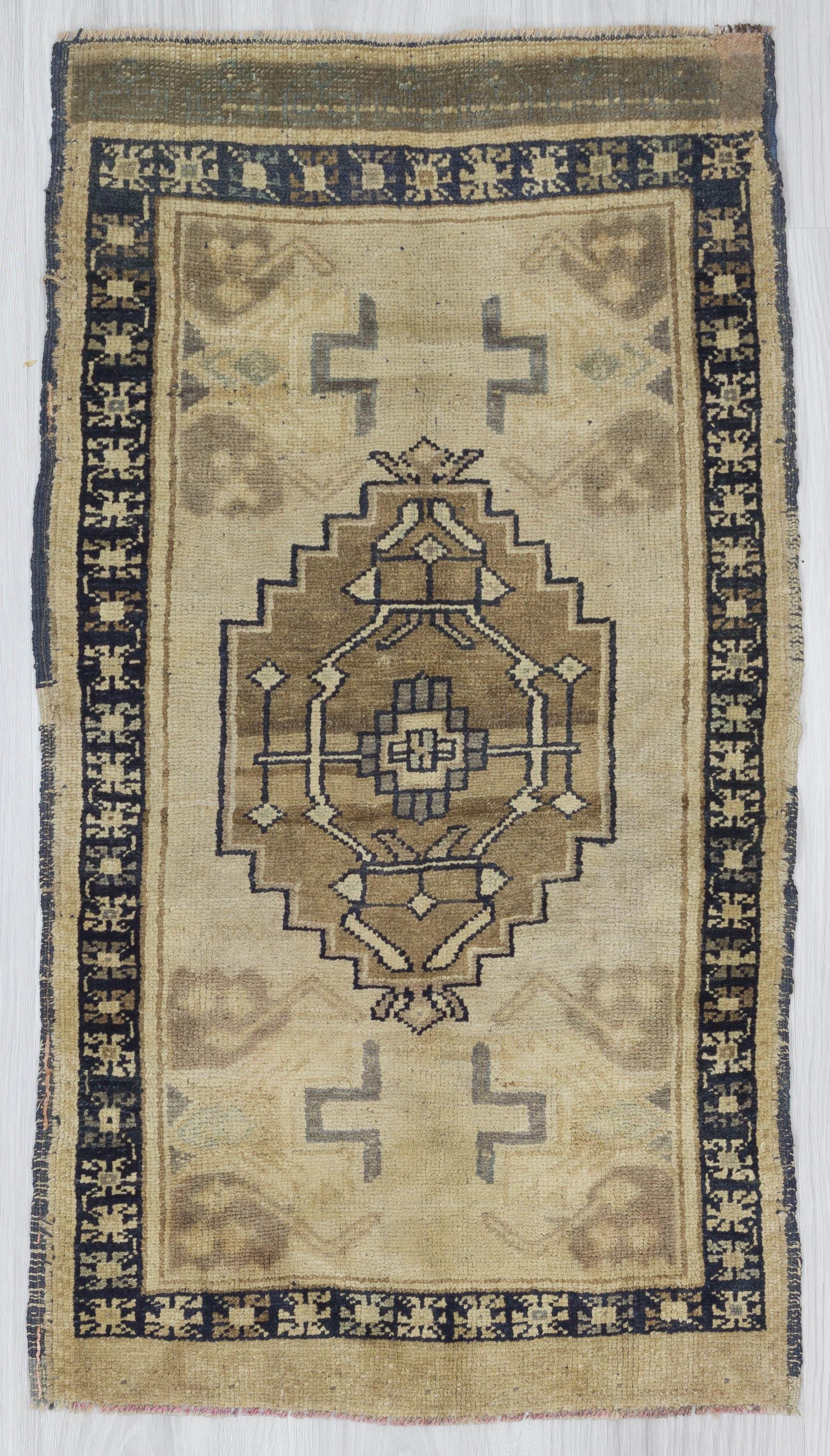 Vintage Geometric Mini Turkish Carpet