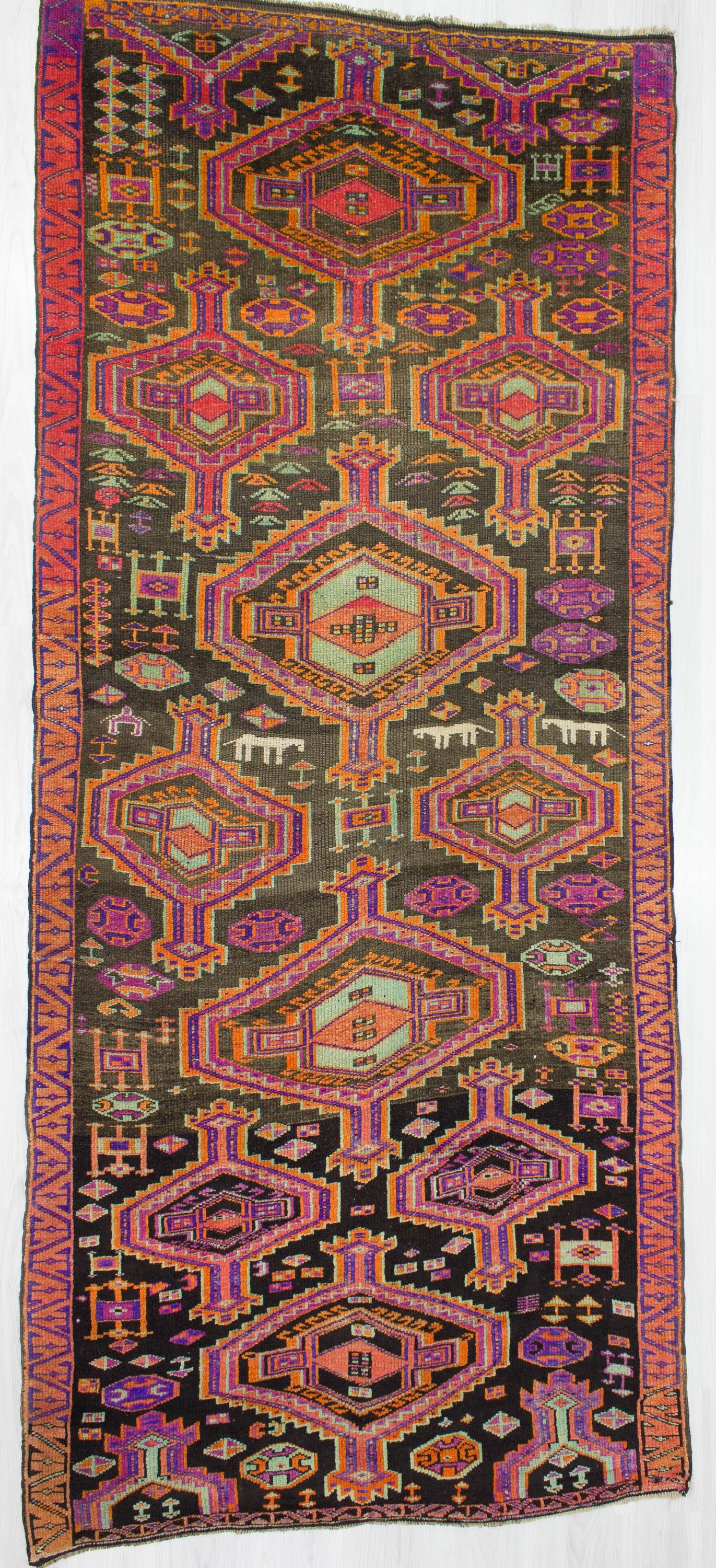Vintage Handknotted Decorative Turkish Rug