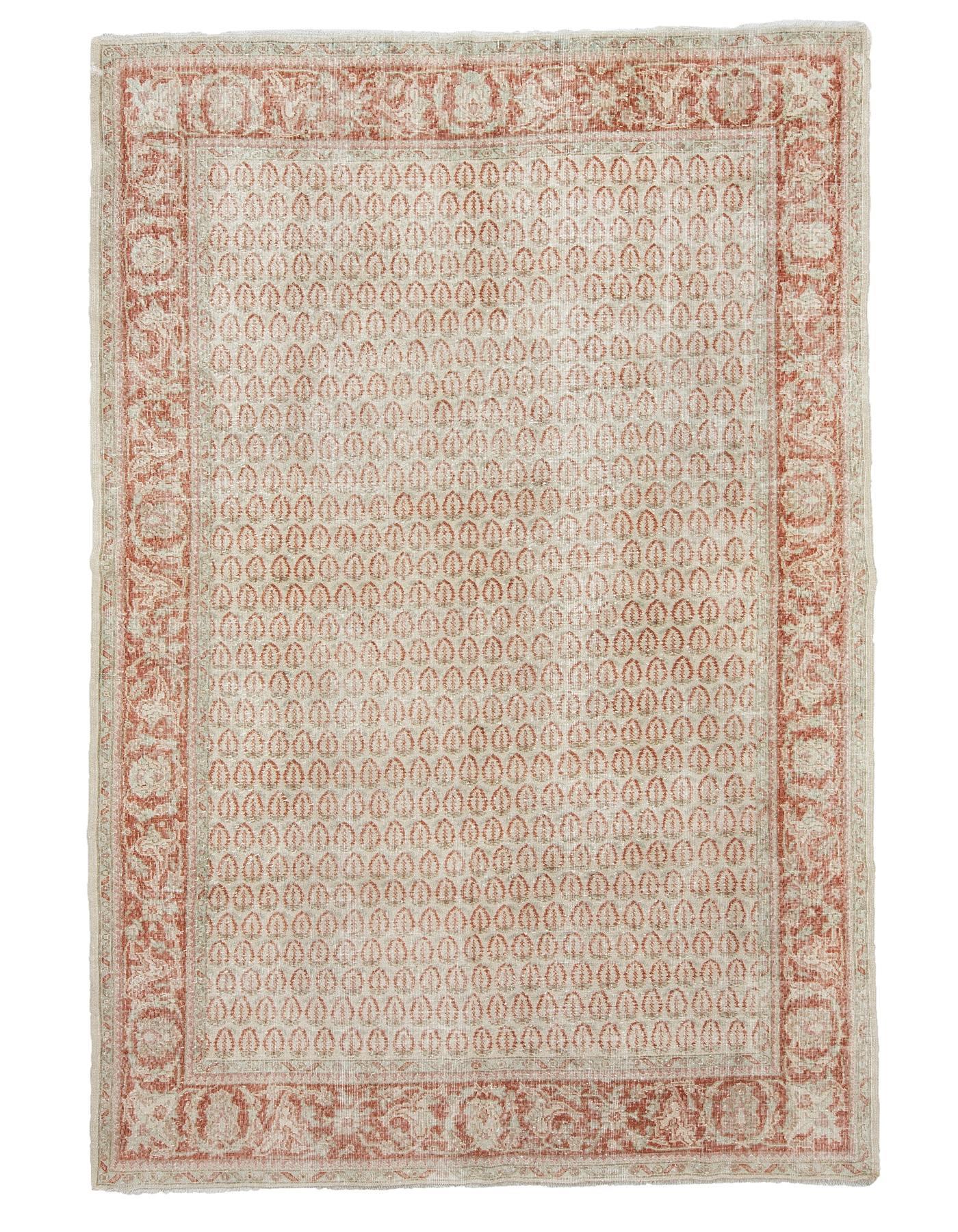 Vintage Turkish Oushak Rug - 6`11